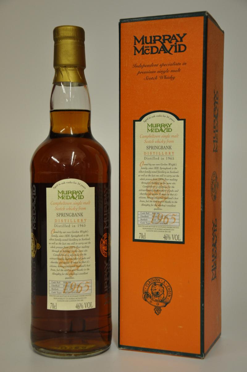 Springbank 1965-1999 - 34 Year Old - Murray McDavid - Single Cask 580