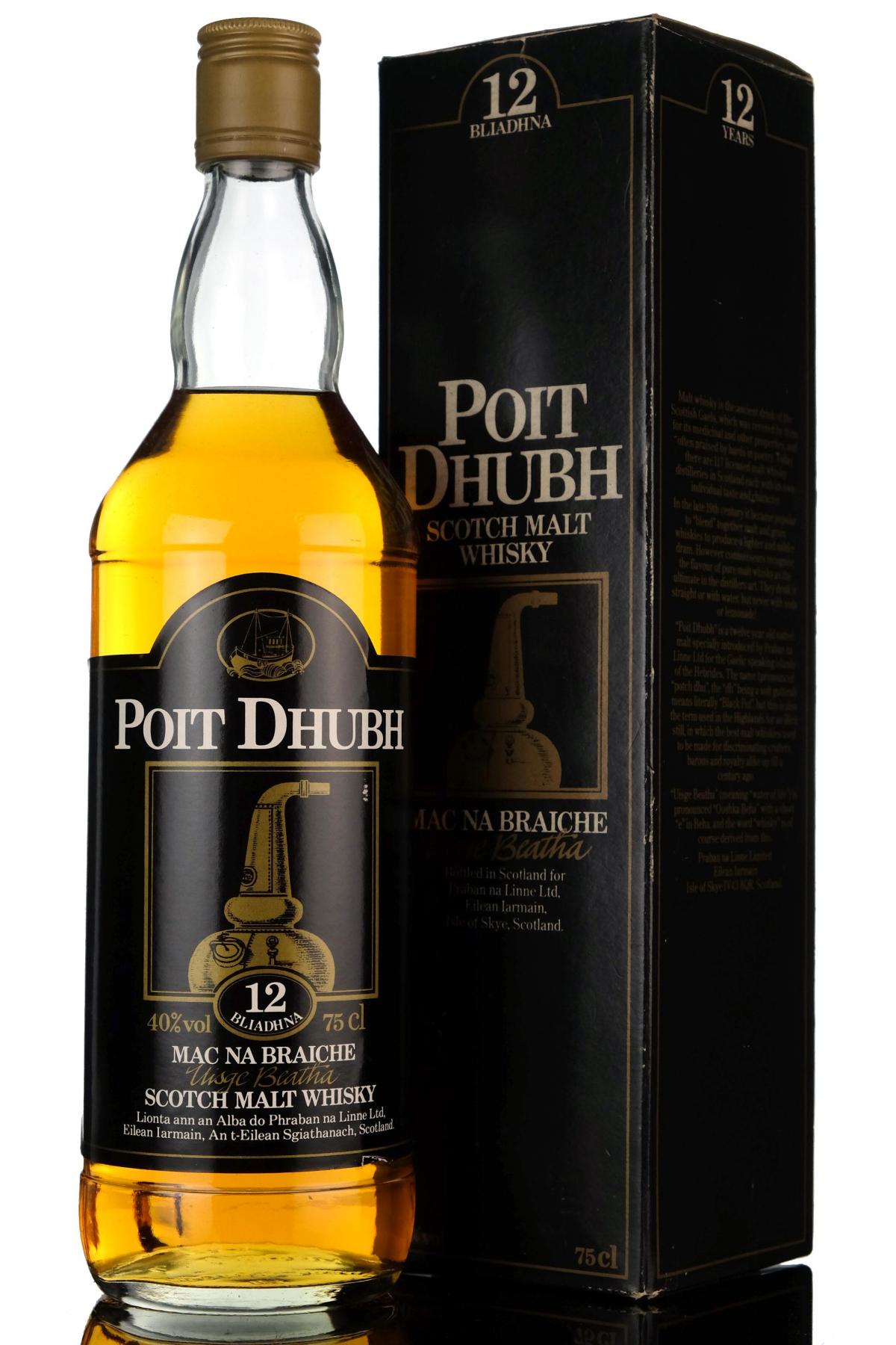 Poit Dhubh 12 Year Old - 1980s