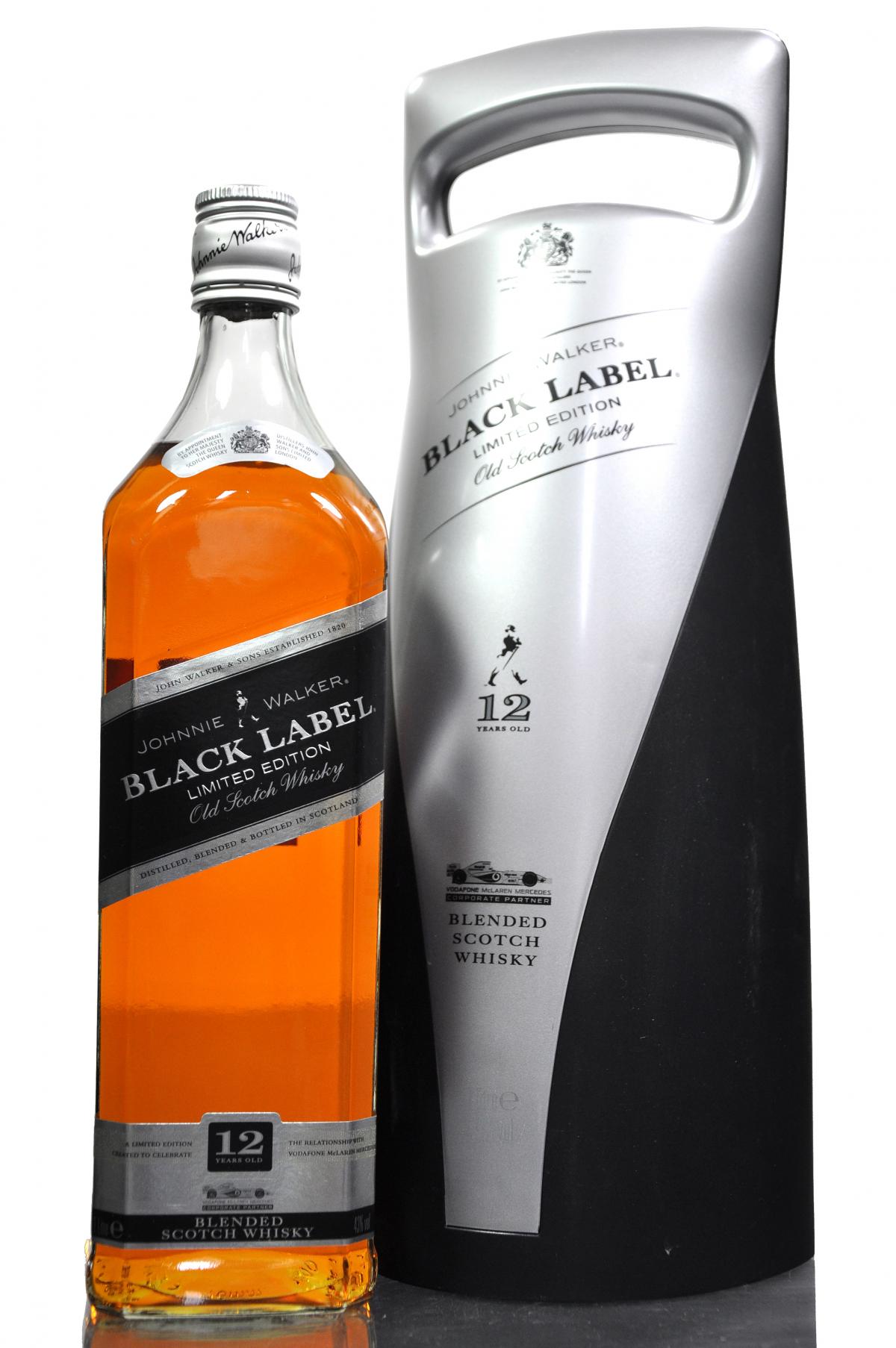 JOHNNIE WALKER BLACK LABEL - VODAFONE MCLAREN MERCEDES CORPORATE PARTNER - 1 LITRE