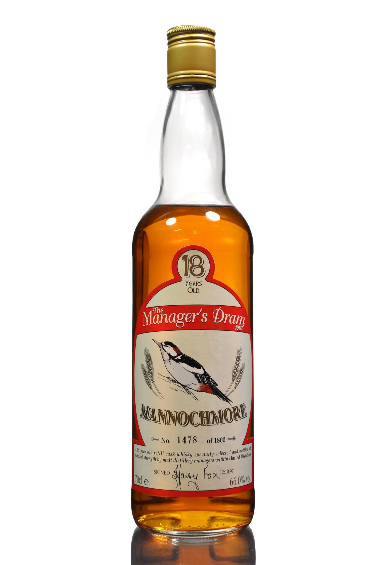 Mannochmore 18 Year Old - Managers Dram 1997