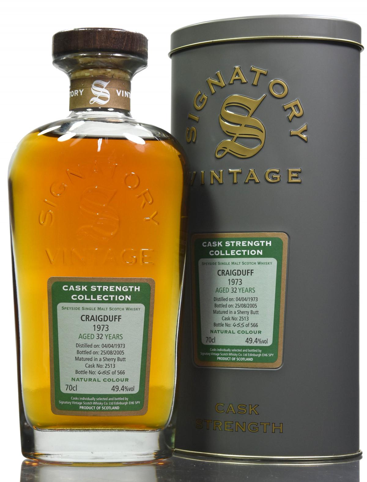 Craigduff 1973-2005 - 32 Year Old - Signatory Vintage