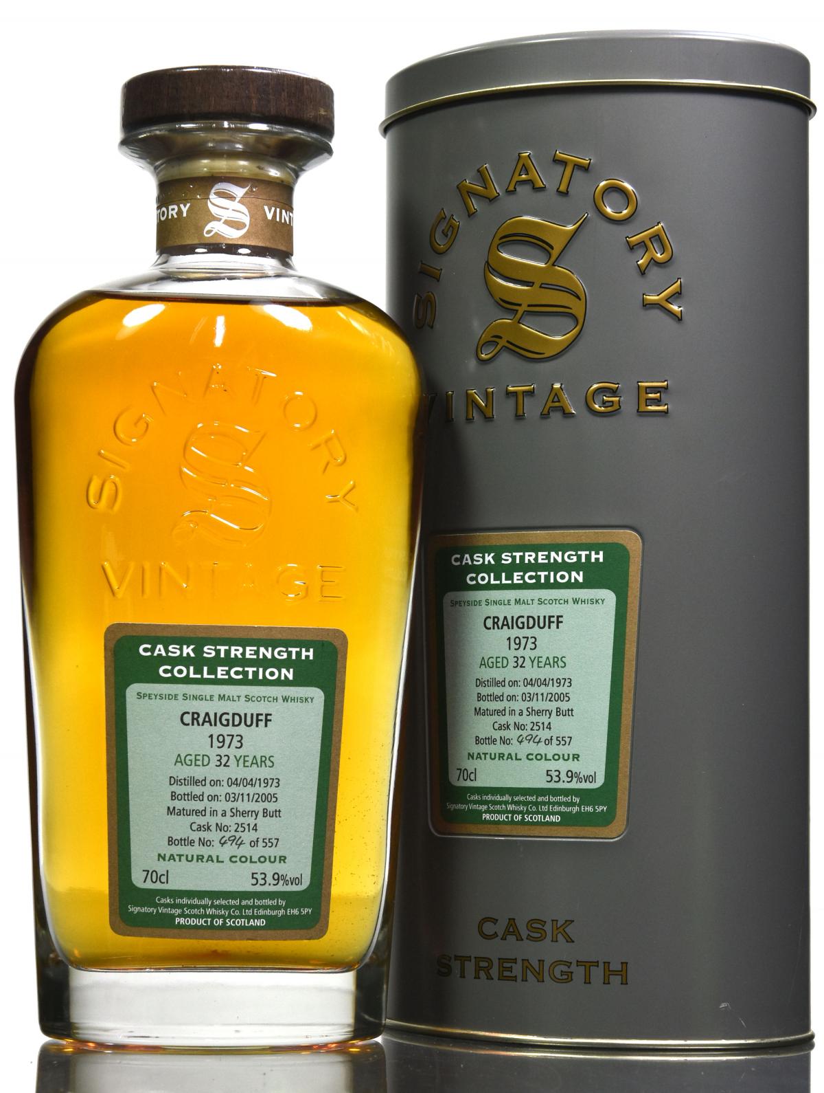 Craigduff 1973-2005 - 32 Year Old - Signatory Vintage