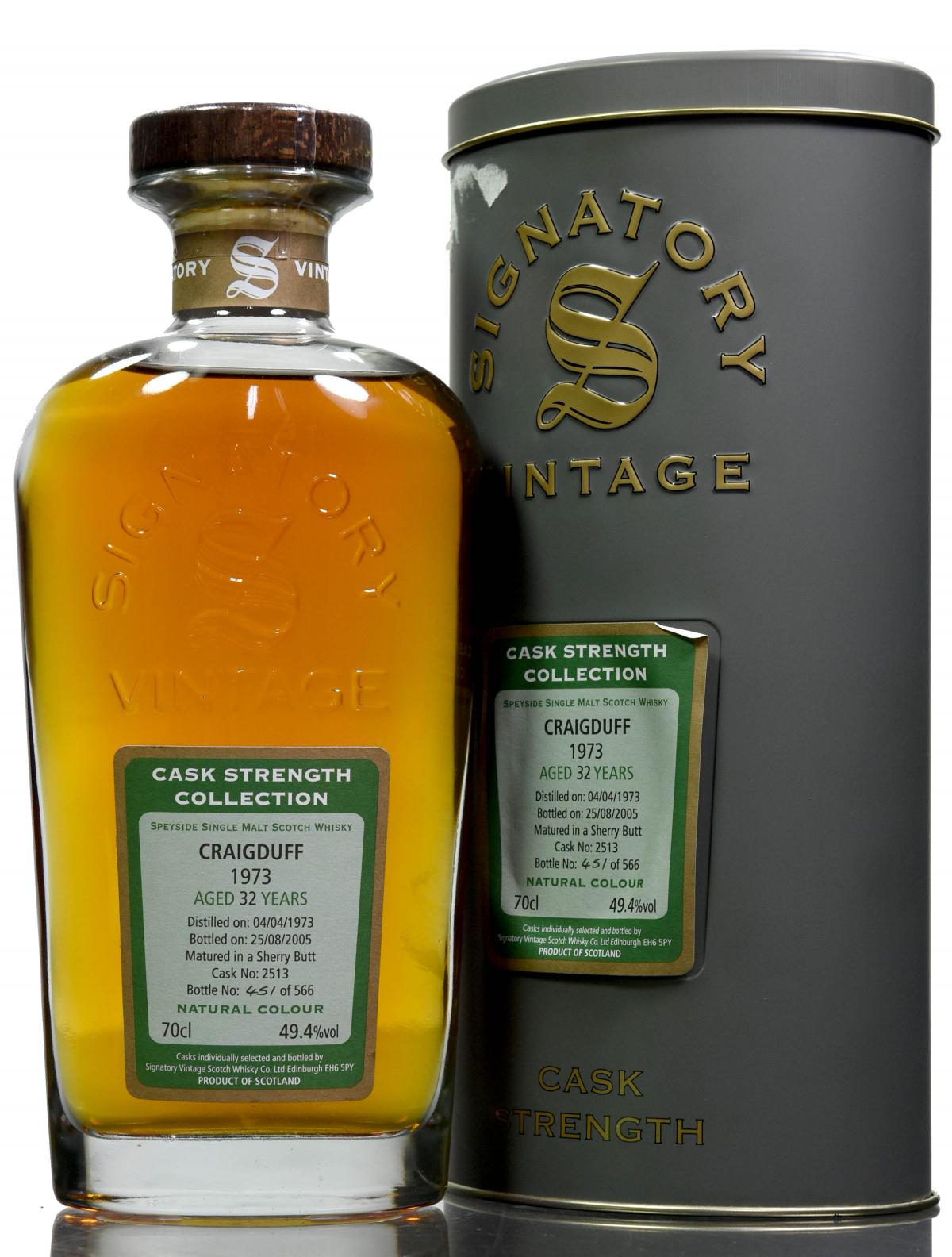 Craigduff 1973-2005 - 32 Year Old - Signatory Vintage