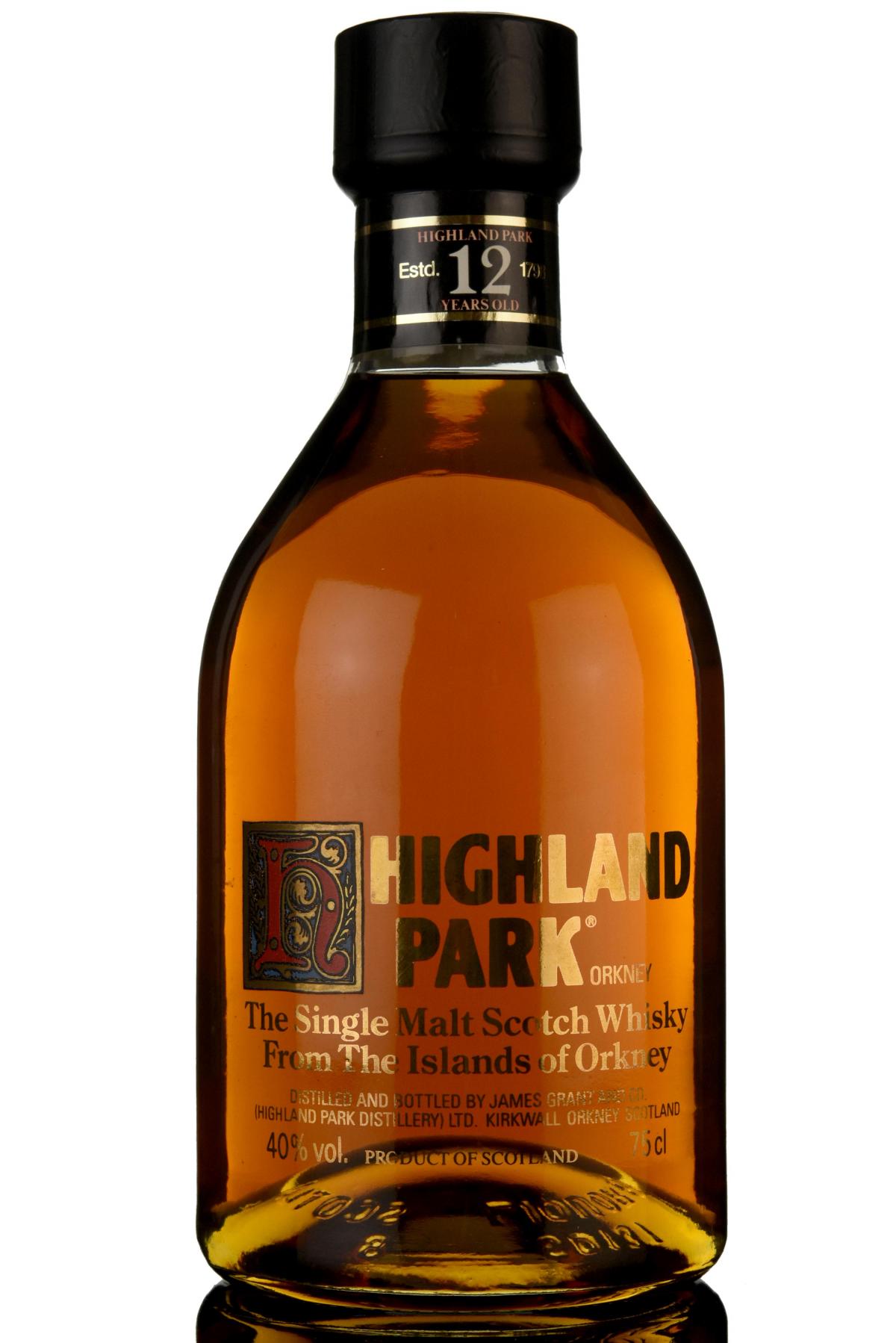 Highland Park 12 Year Old - 1980s