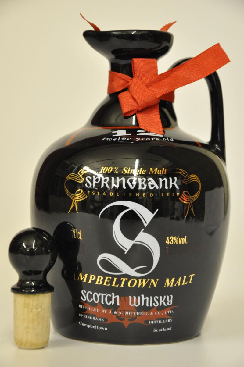 Springbank 12 Year Old - 1980s - Ceramic Decanter