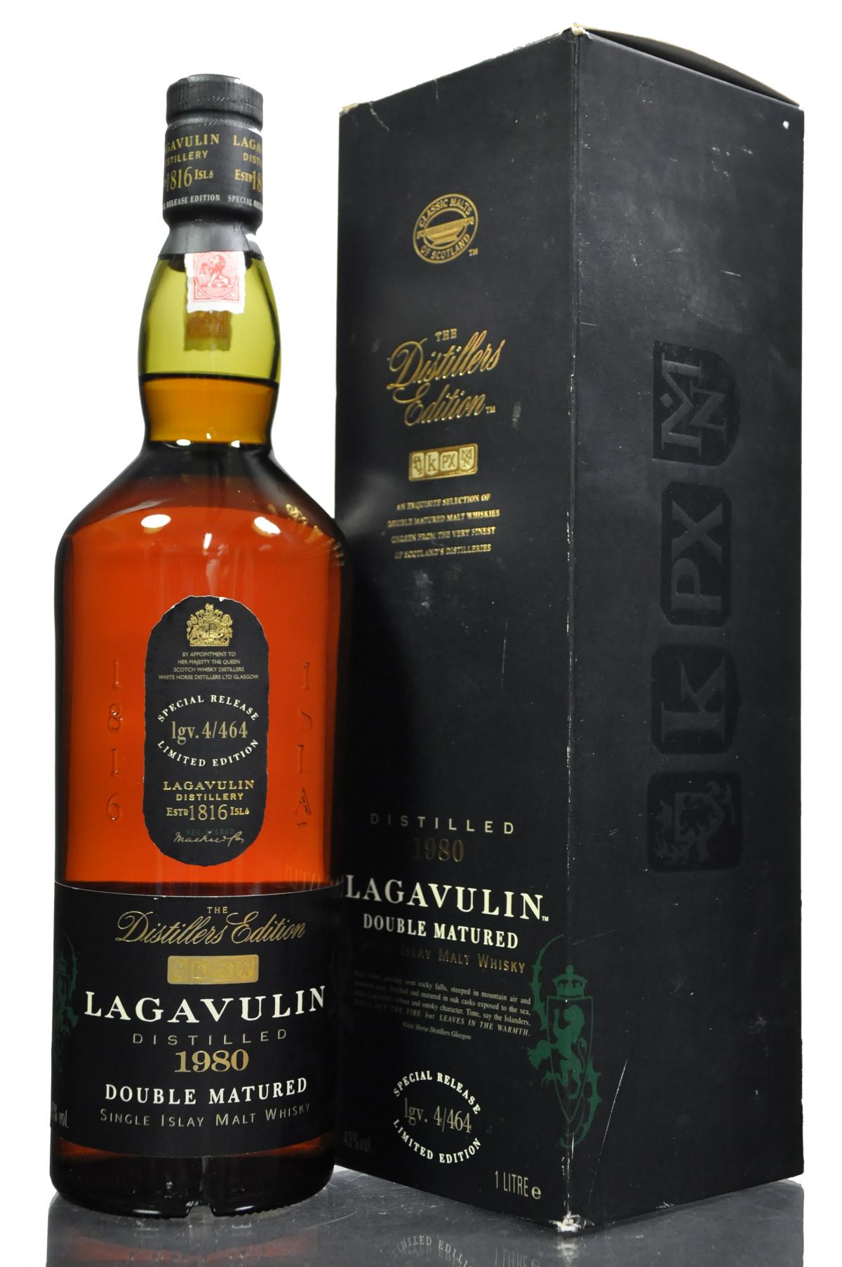 Lagavulin 1980 - Distillers Edition - 1 Litre