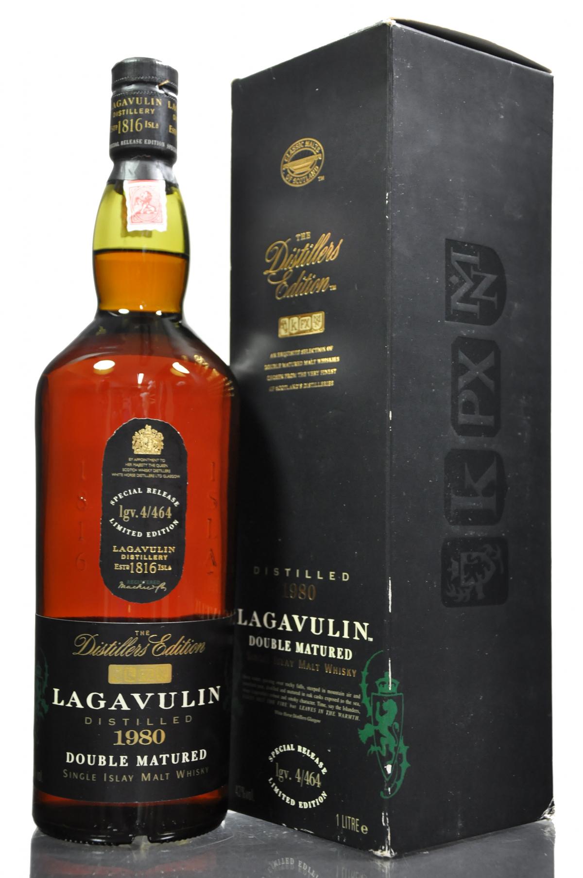 Lagavulin 1980 - Distillers Edition - 1 Litre