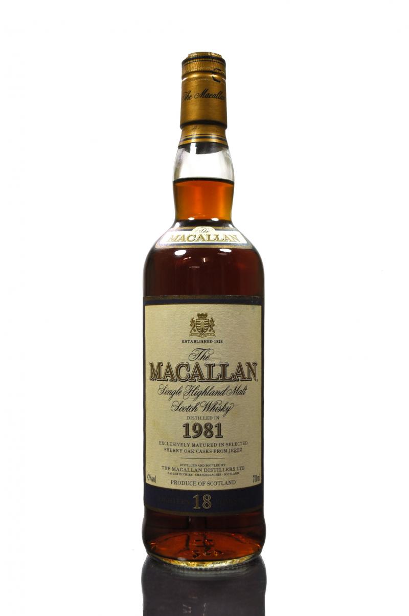 Macallan 1981 - 18 Year Old