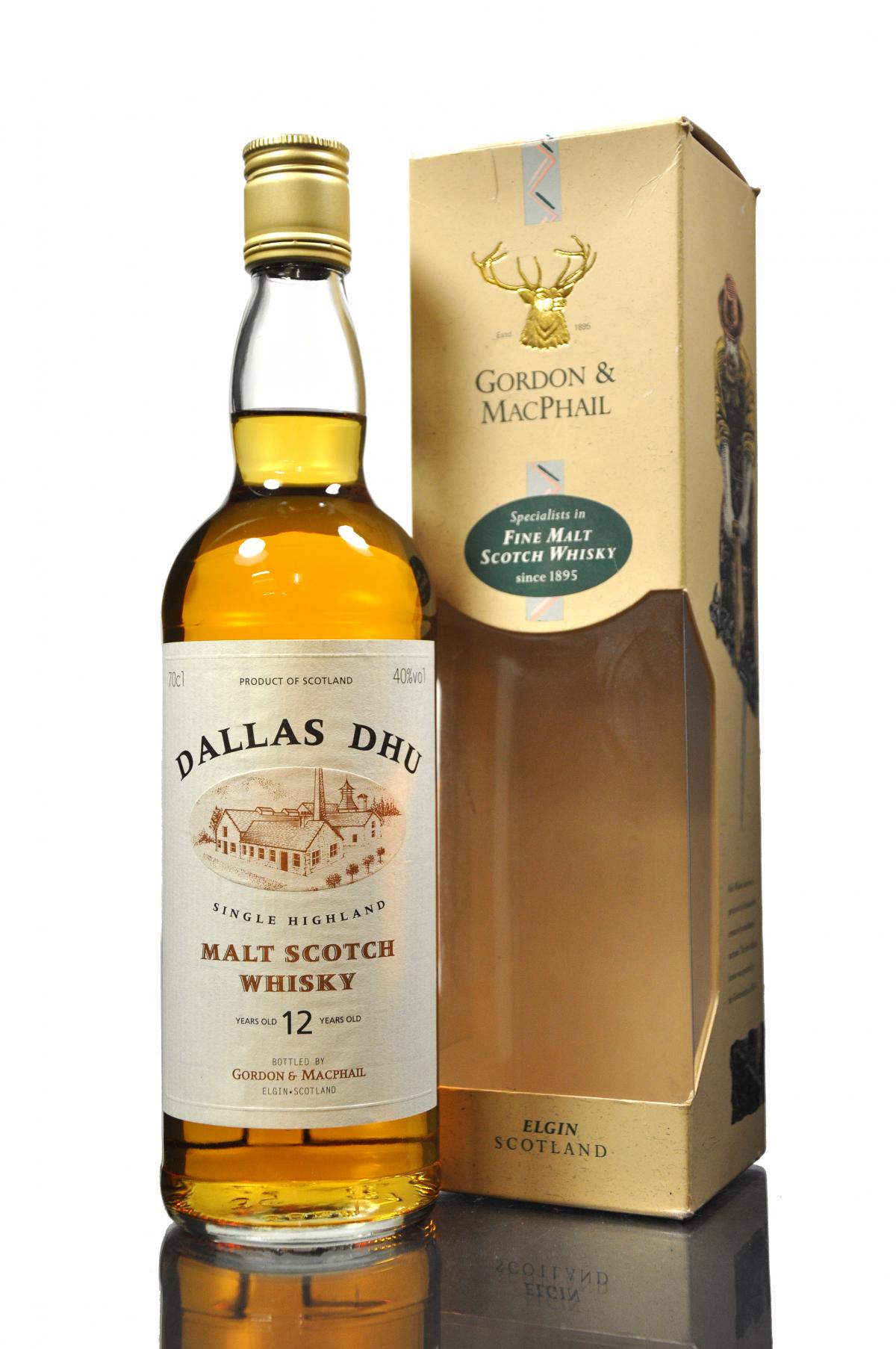 Dallas Dhu 12 Year Old - Gordon & MacPhail - 1990s