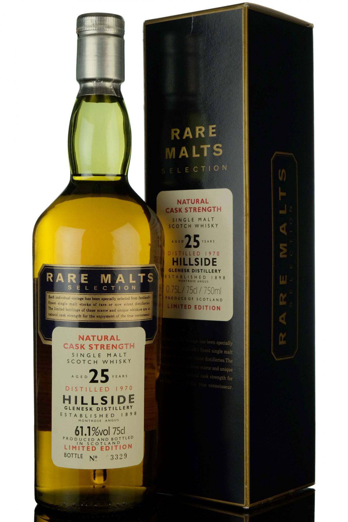 Hillside 1970 - 25 Year Old - Rare Malts 61.1%