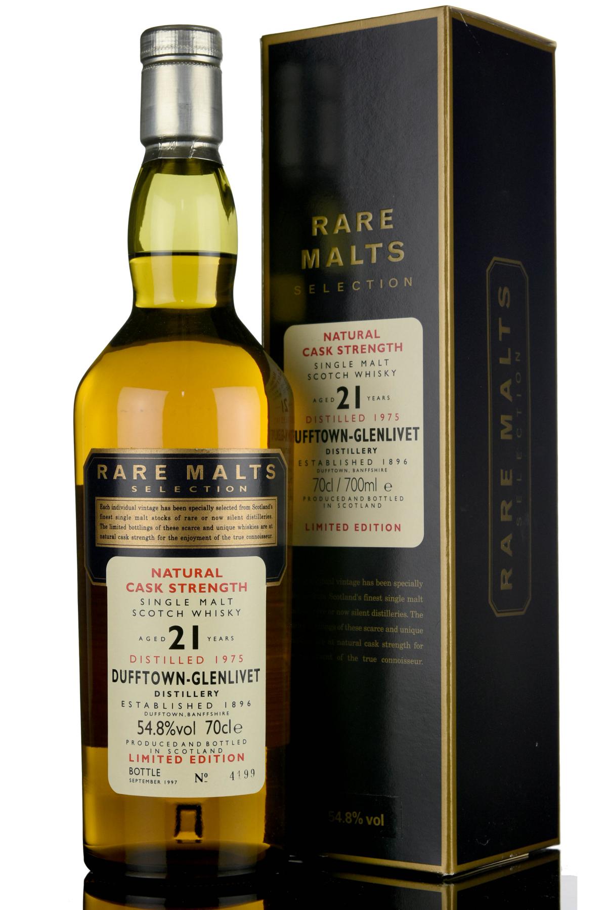Dufftown-Glenlivet 1975-1997 - 21 Year Old - Rare Malts 54.8%