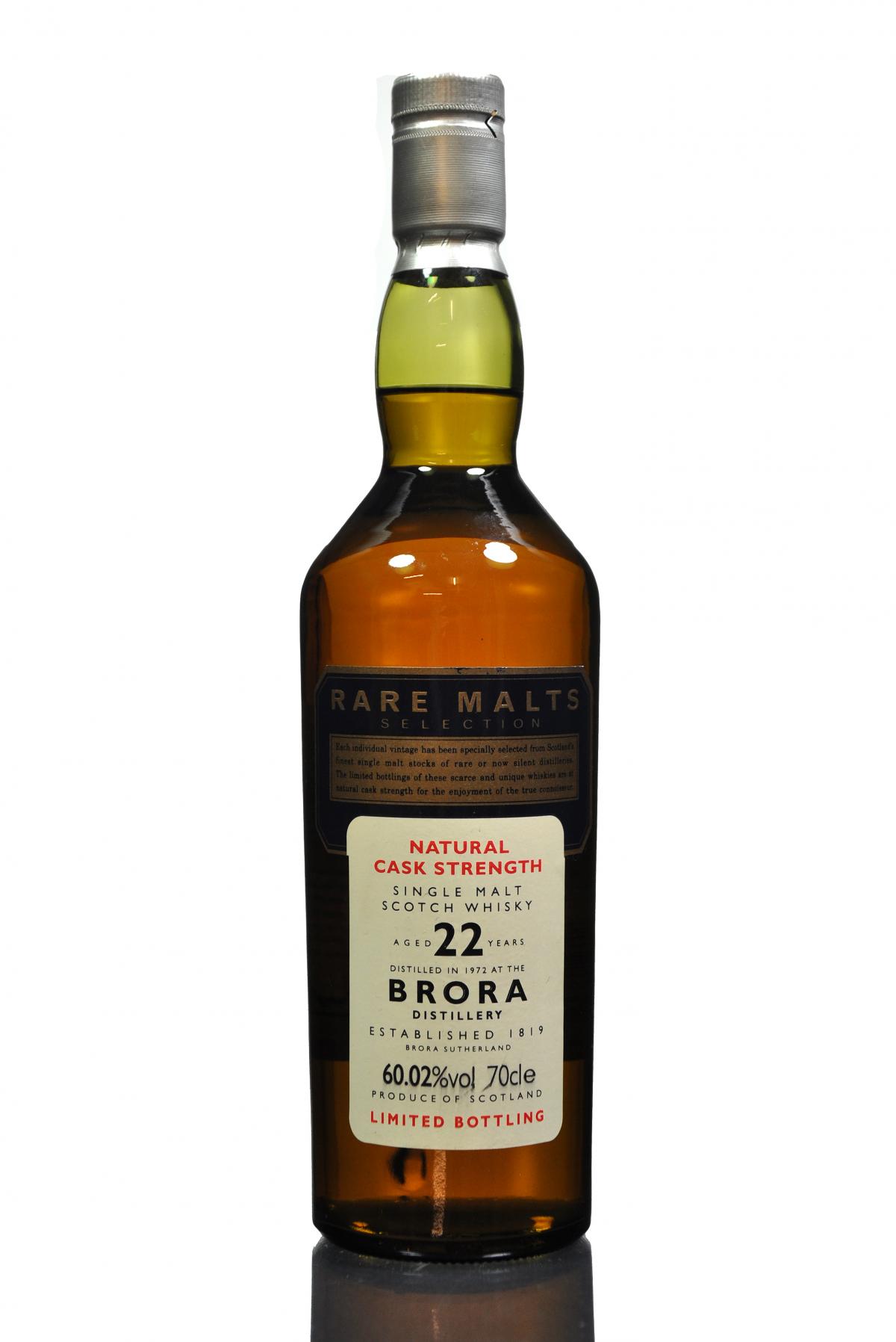 Brora 1972 - 22 Year Old - Rare Malts 60.02%