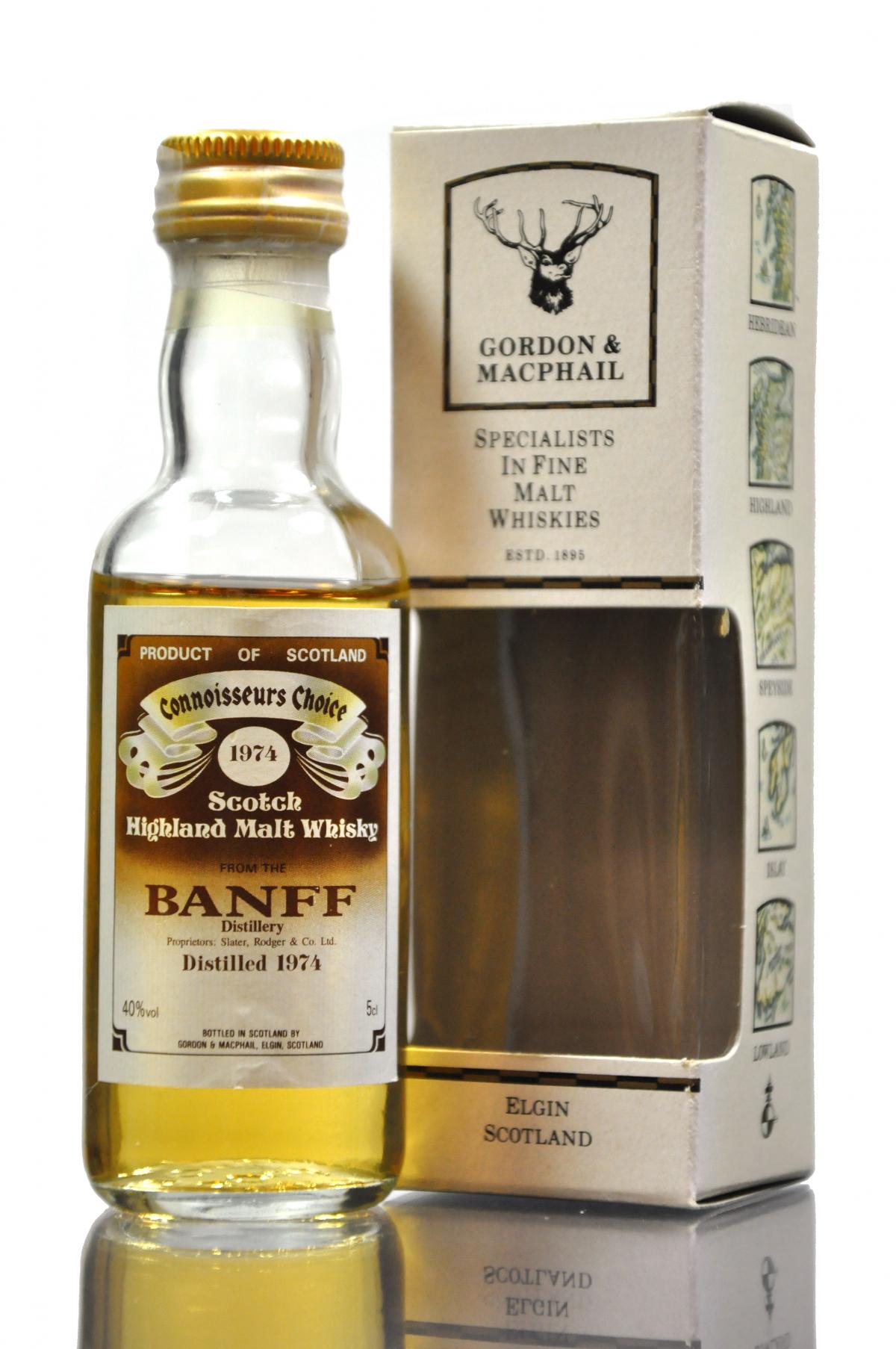 Banff 1974 - Gordon & MacPhail - Connoisseurs Choice - Miniature