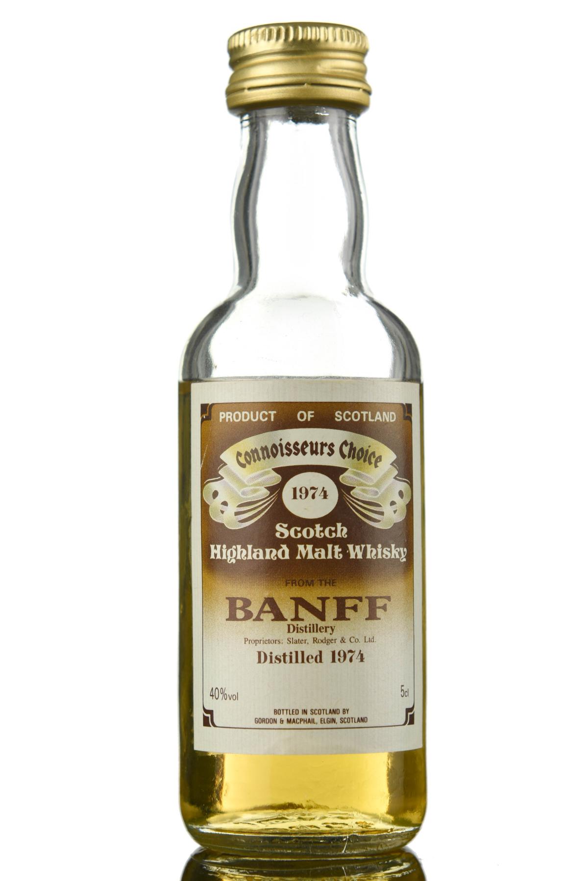 Banff 1974 - Gordon & MacPhail - Connoisseurs Choice - Miniature