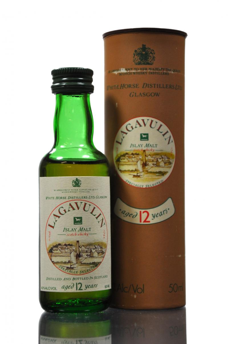 Lagavulin 12 Year Old - White Horse Miniature