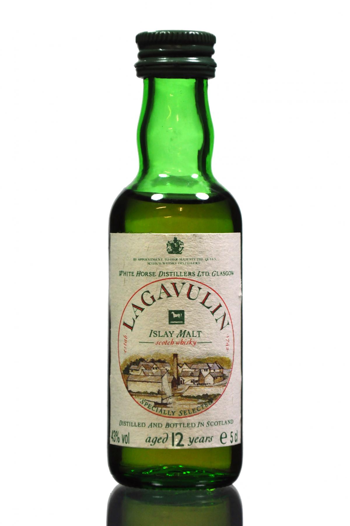Lagavulin 12 Year Old - White Horse Miniature