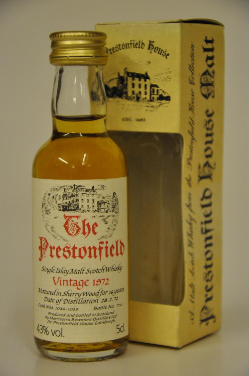 Bowmore 1972 - The Prestonfield Miniature