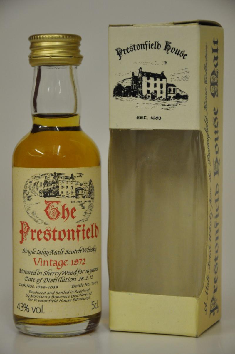 Bowmore 1972 - The Prestonfield Miniature