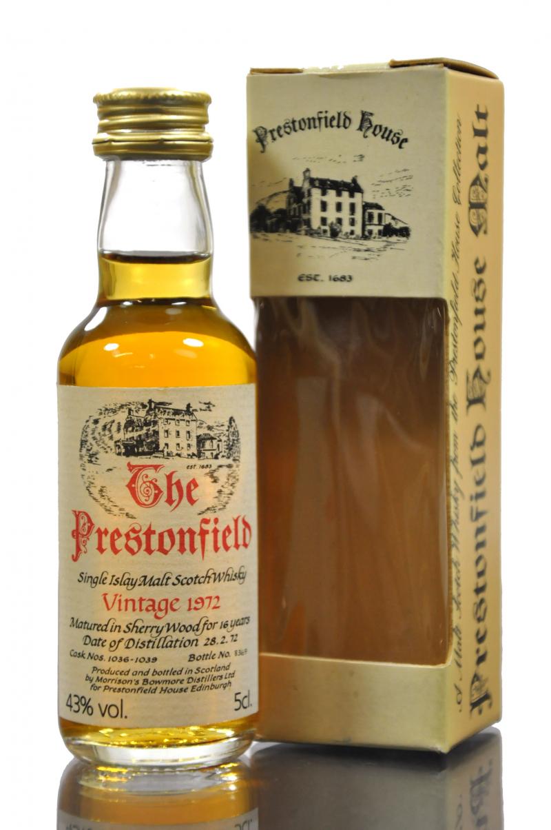 Bowmore 1972 - The Prestonfield Miniature