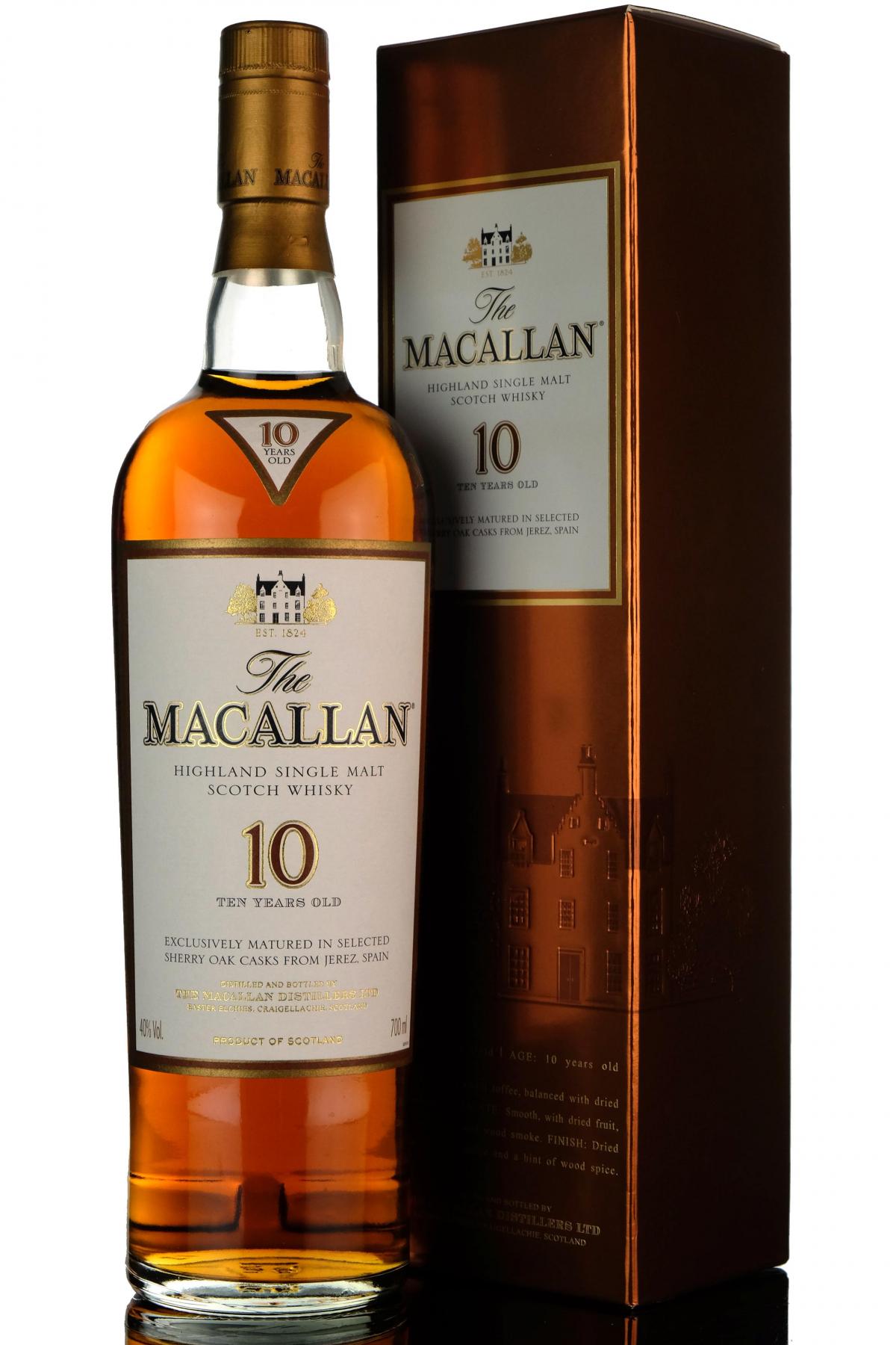 Macallan 10 Year Old - Sherry Casks - Mid 2000s