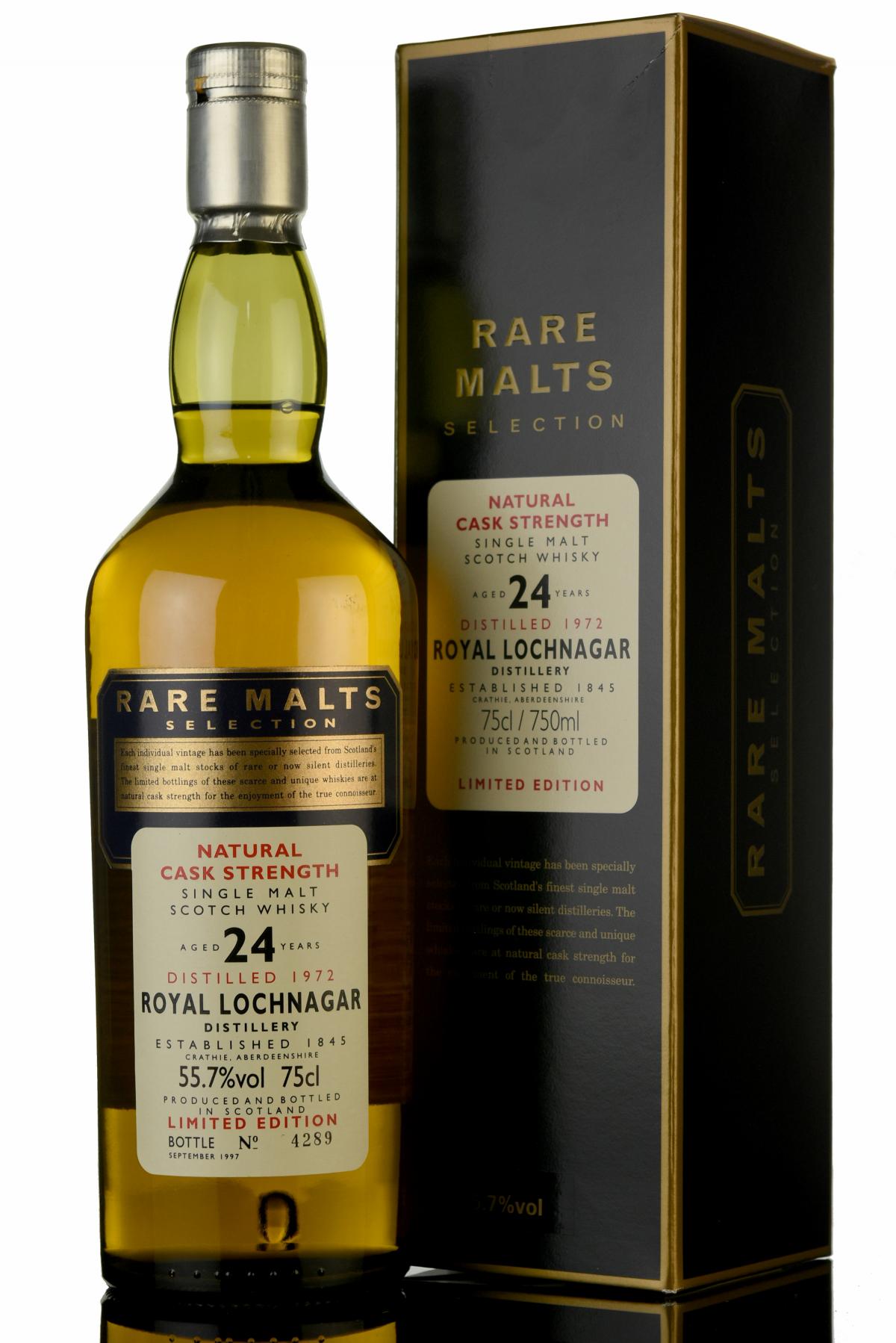 Royal Lochnagar 1972-1997 - 24 Year Old - Rare Malts 55.7%