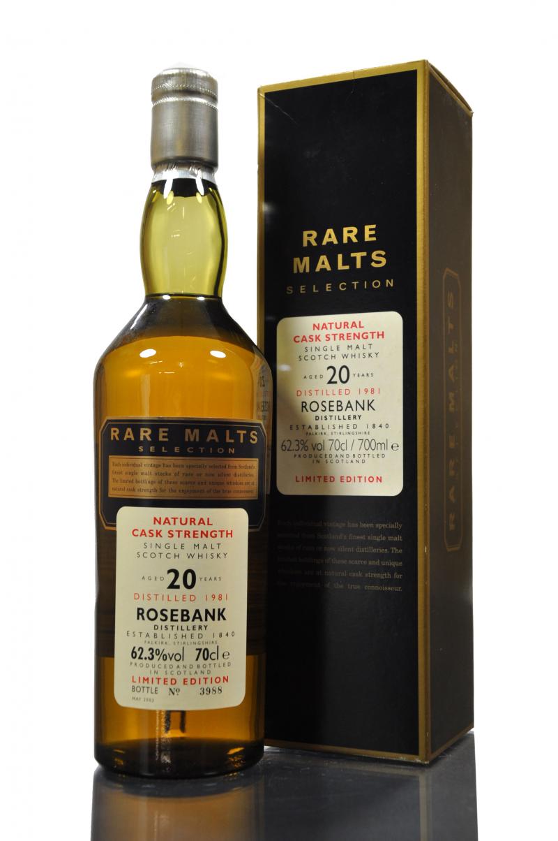 Rosebank 1981-2002 - 20 Year Old - Rare Malts 62.3%