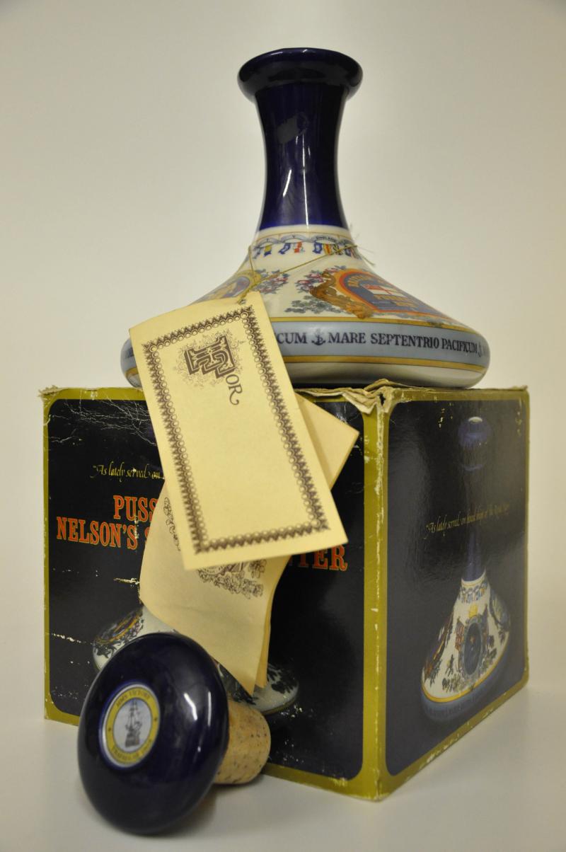 Pussers British Navy Rum - The Nelson Ships Ceramic Decanter - 1 Litre