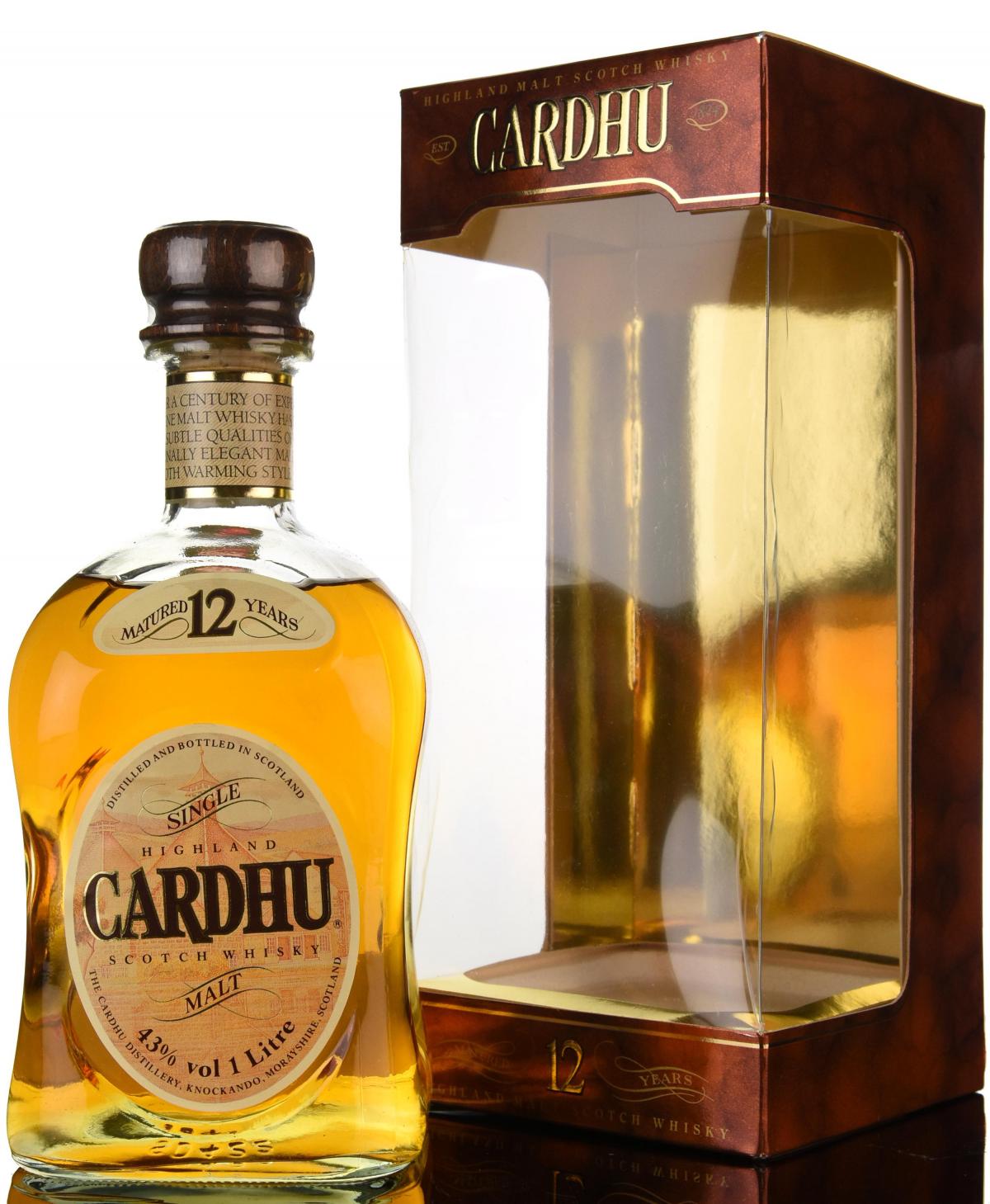 Cardhu 12 Year Old - Circa 1990 - 1 Litre