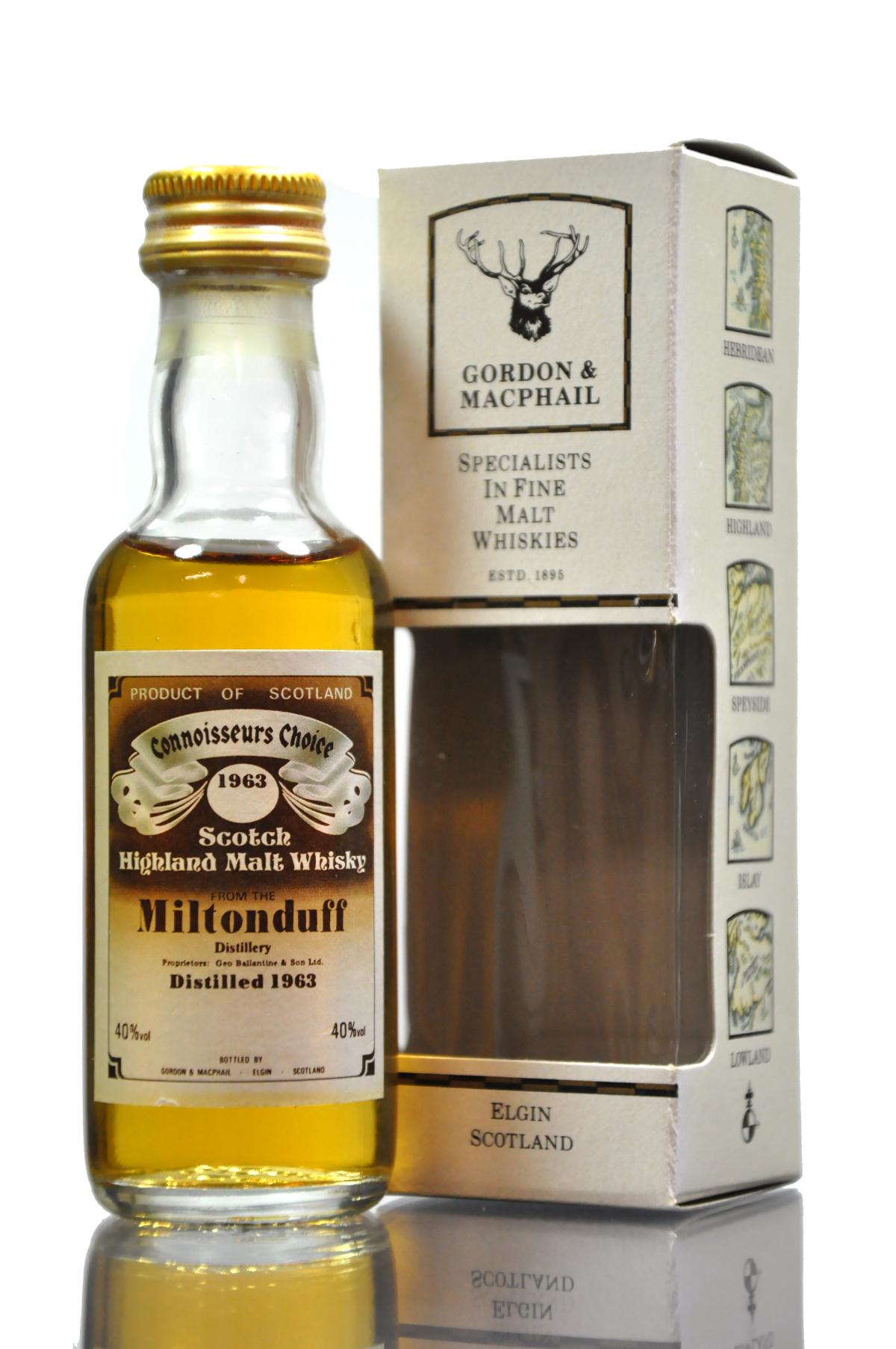 Miltonduff 1963 - Connoisseurs Choice Miniature