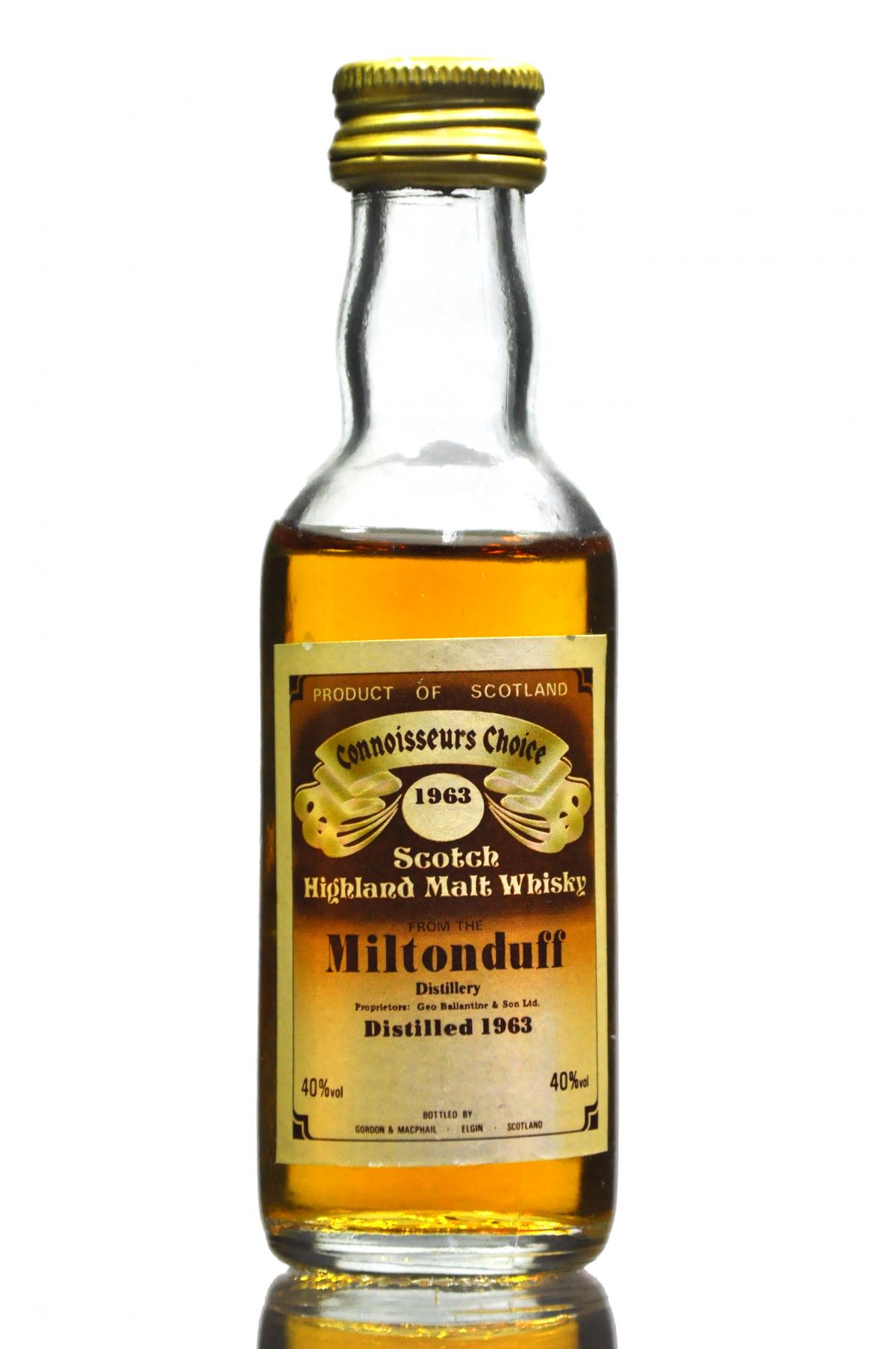 Miltonduff 1963 - Connoisseurs Choice Miniature