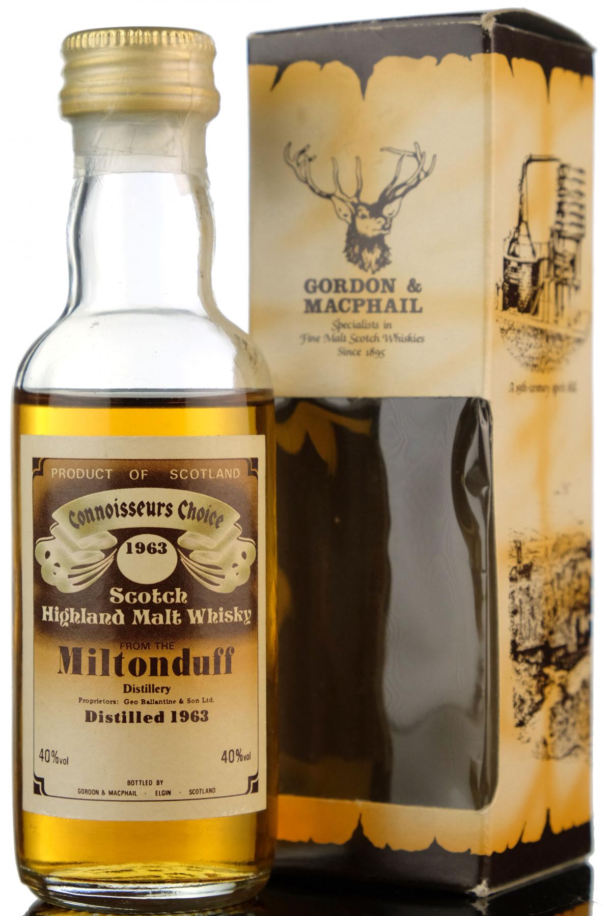 Miltonduff 1963 - Connoisseurs Choice Miniature