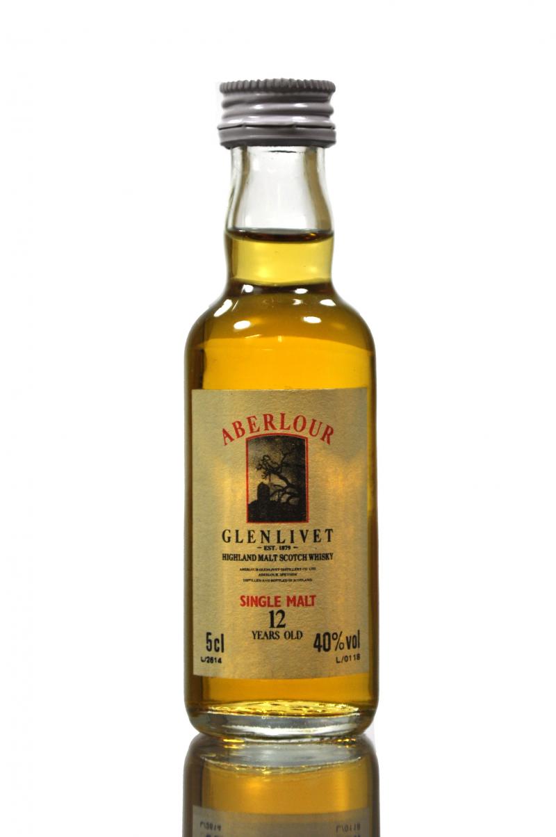 Aberlour-Glenlivet 12 Year Old Miniature - Circa 1990