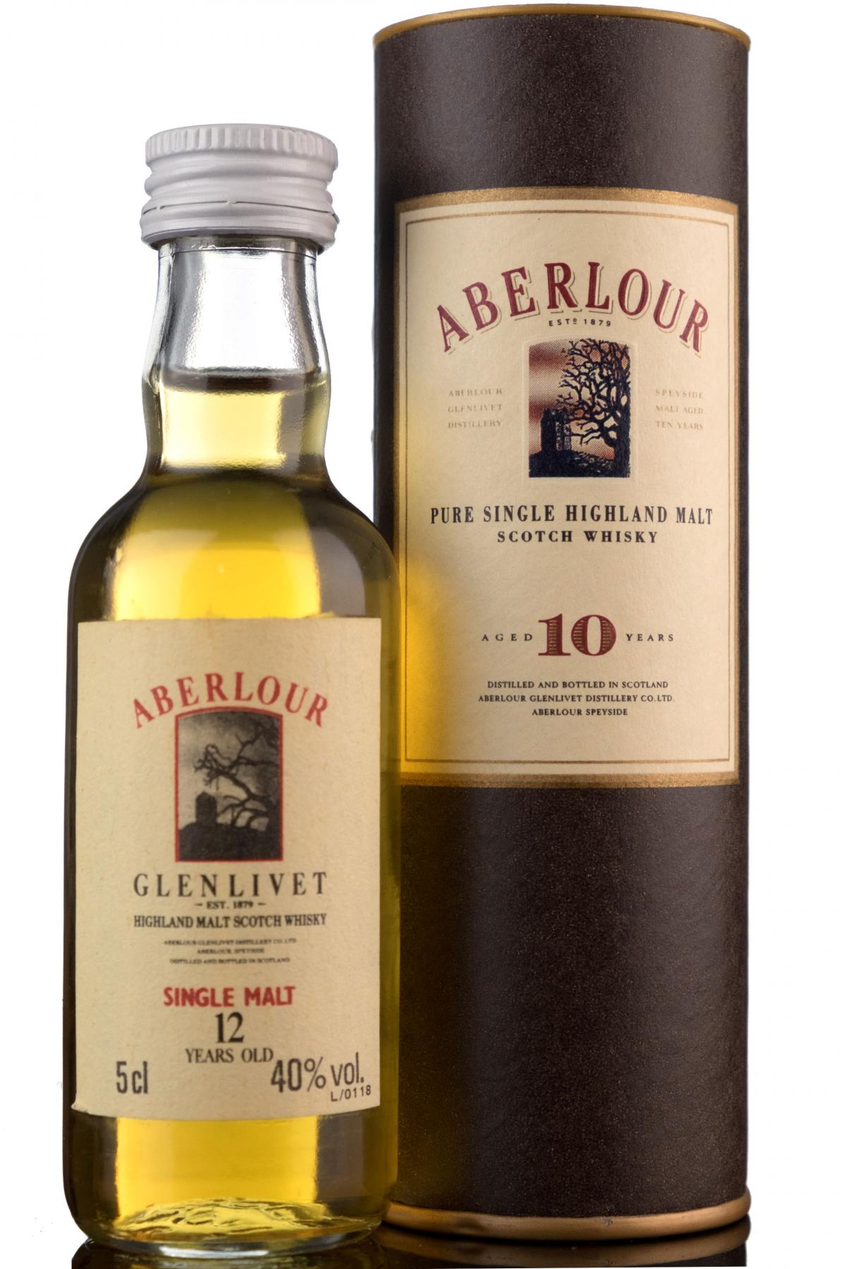 Aberlour-Glenlivet 12 Year Old Miniature - Circa 1990