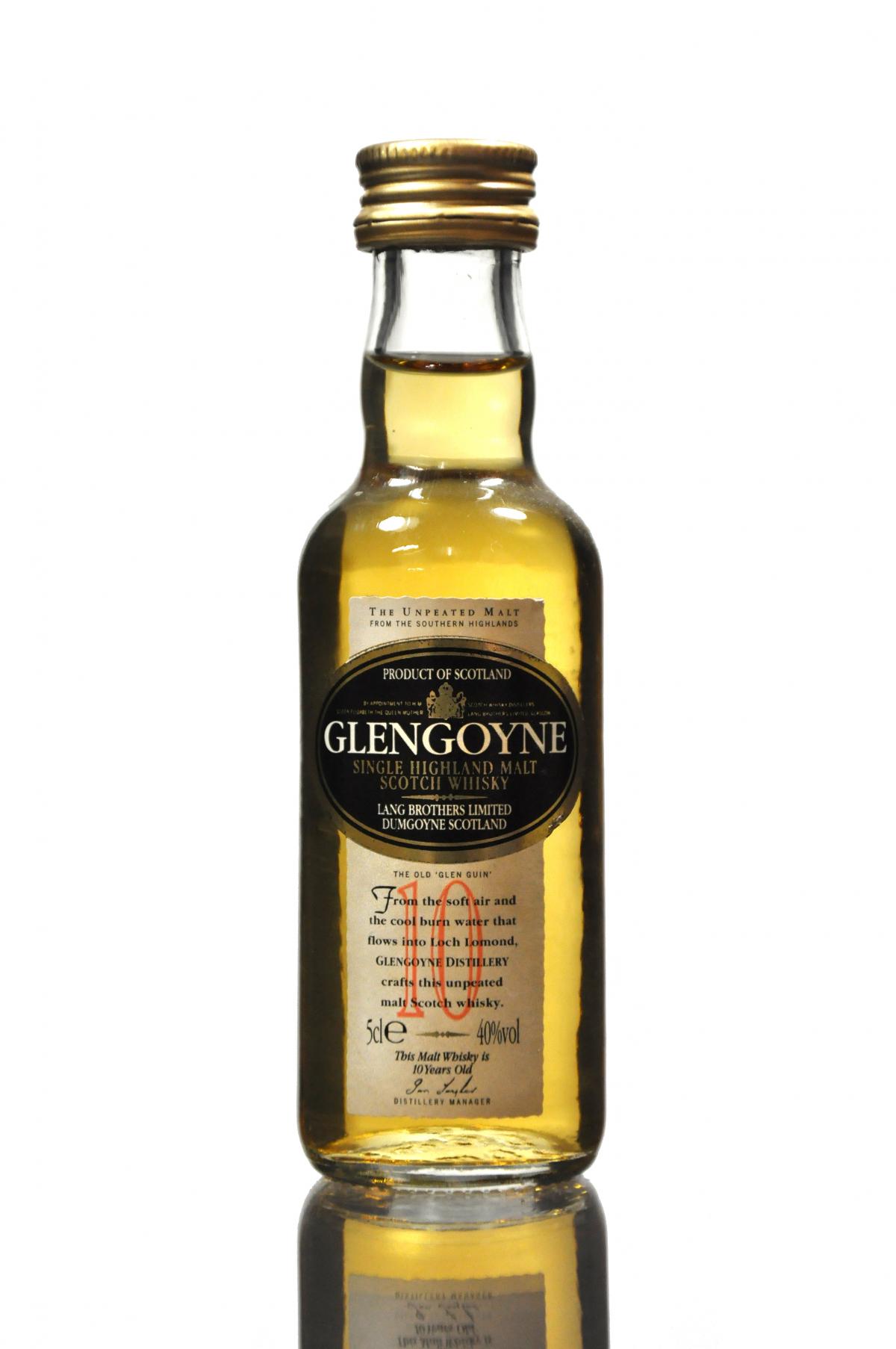 Glengoyne 10 Year Old Miniature