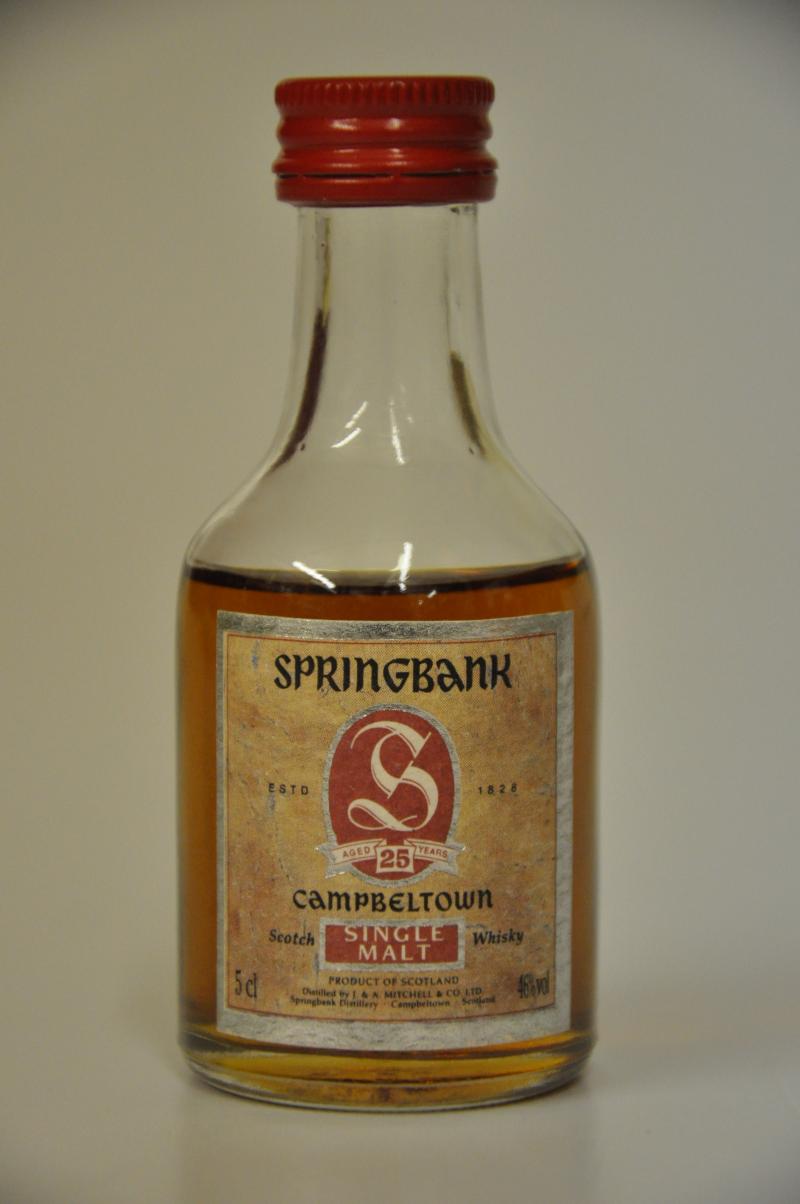 Springbank 25 Year Old Miniature