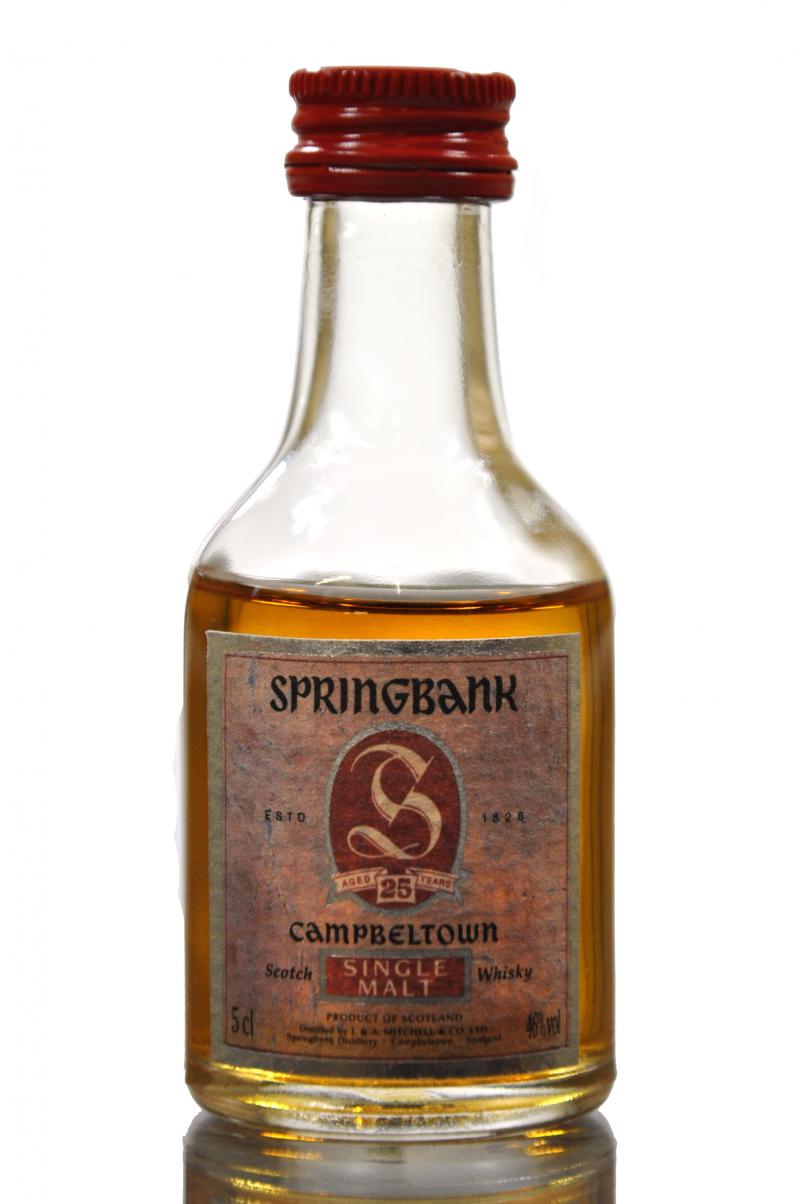 Springbank 25 Year Old Miniature