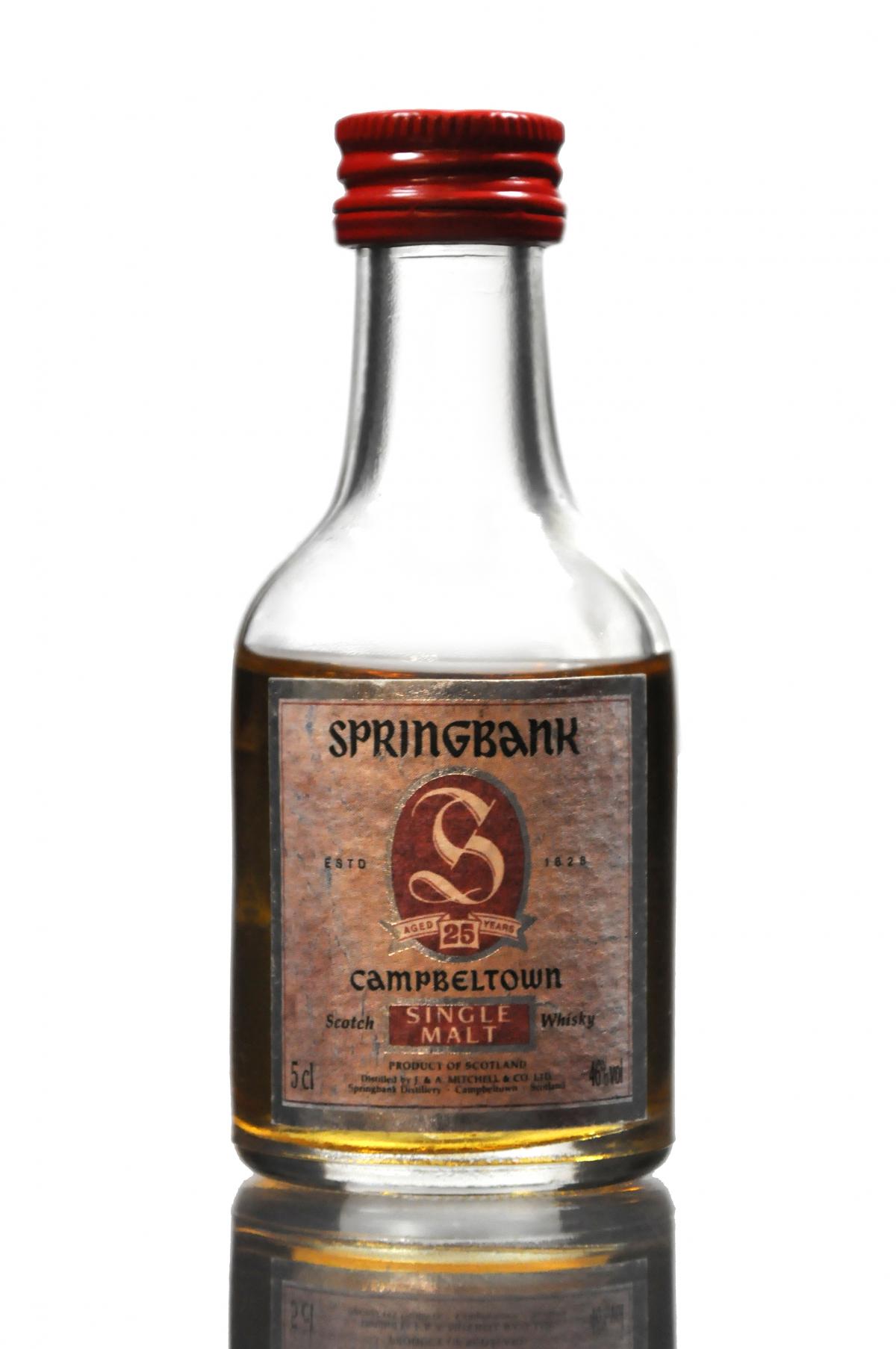 Springbank 25 Year Old Miniature