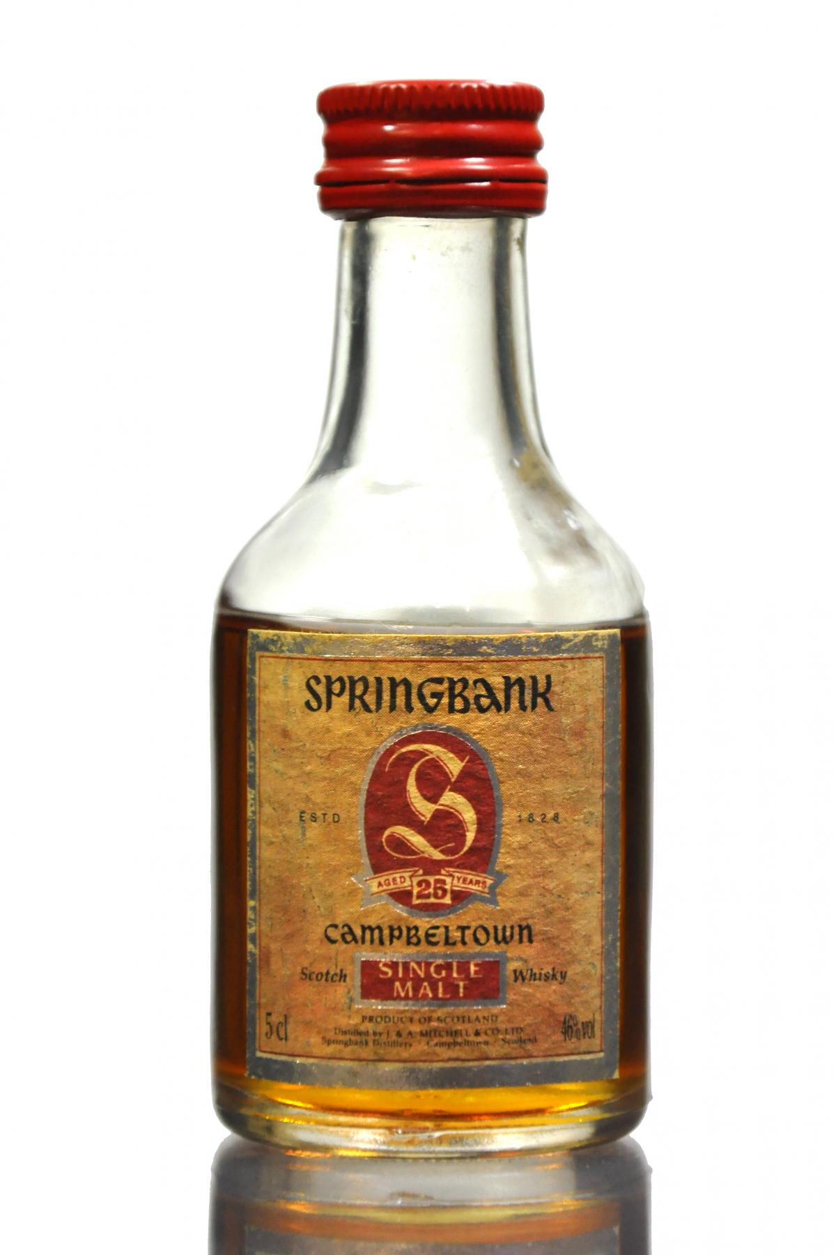 Springbank 25 Year Old Miniature