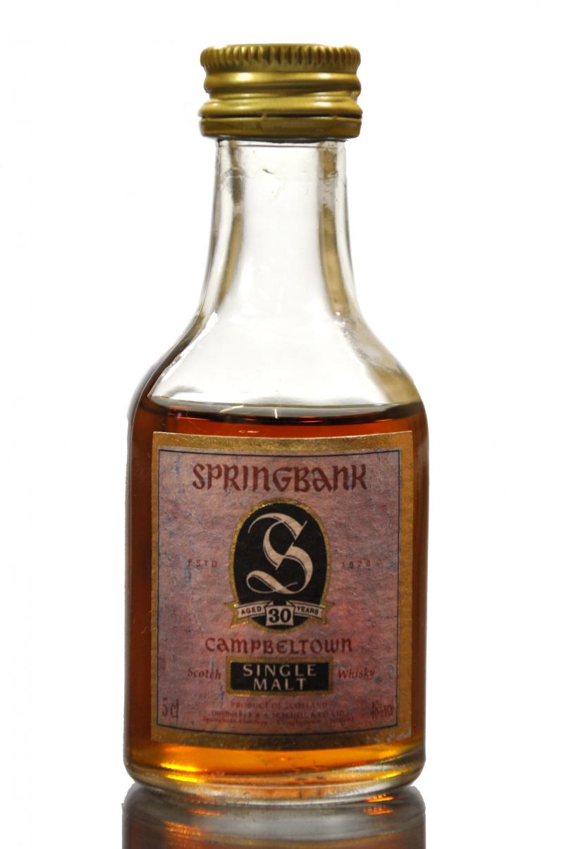 Springbank 30 Year Old Miniature