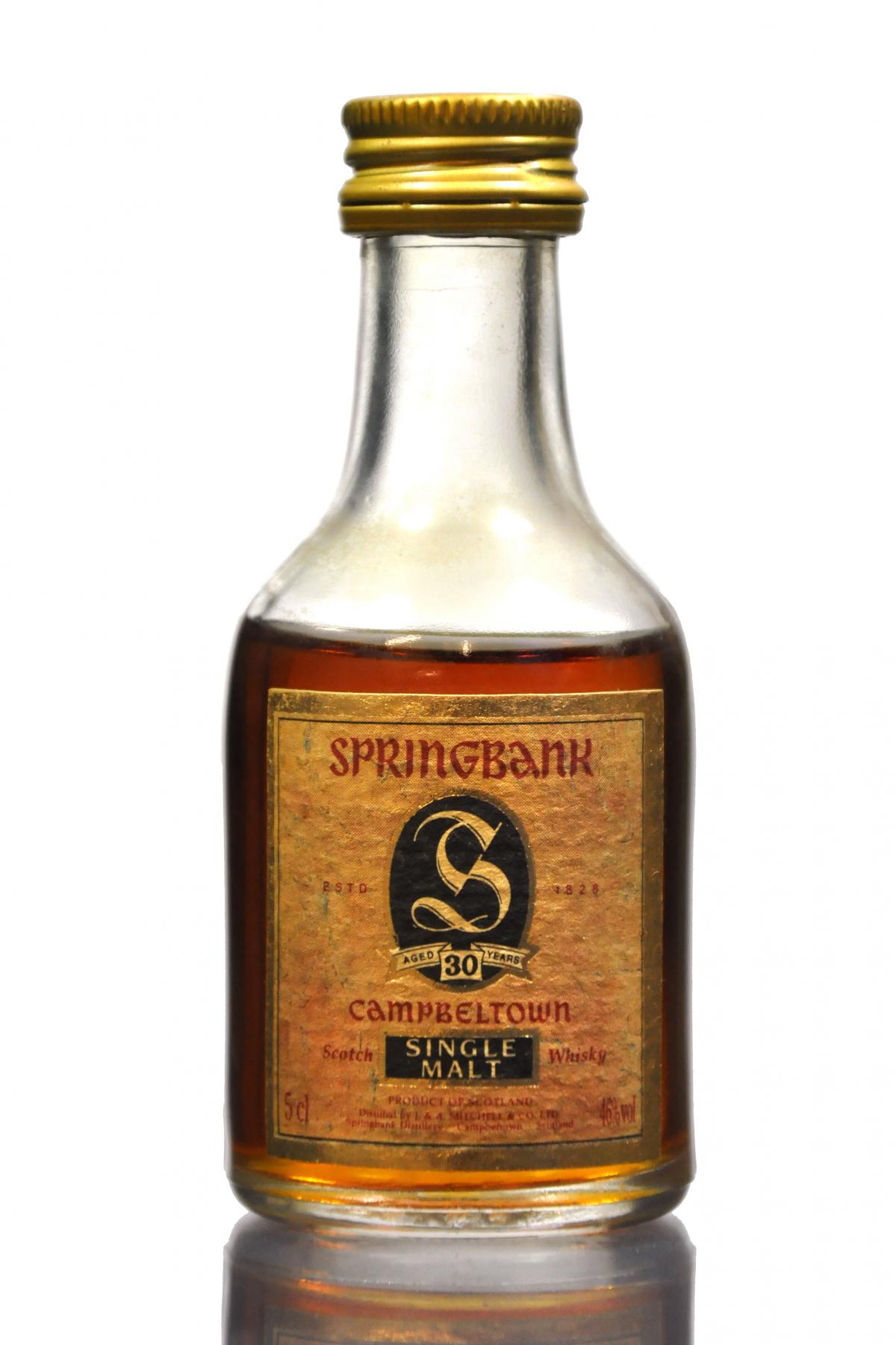 Springbank 30 Year Old Miniature