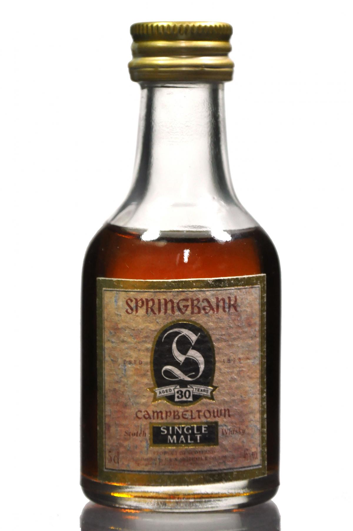 Springbank 30 Year Old Miniature