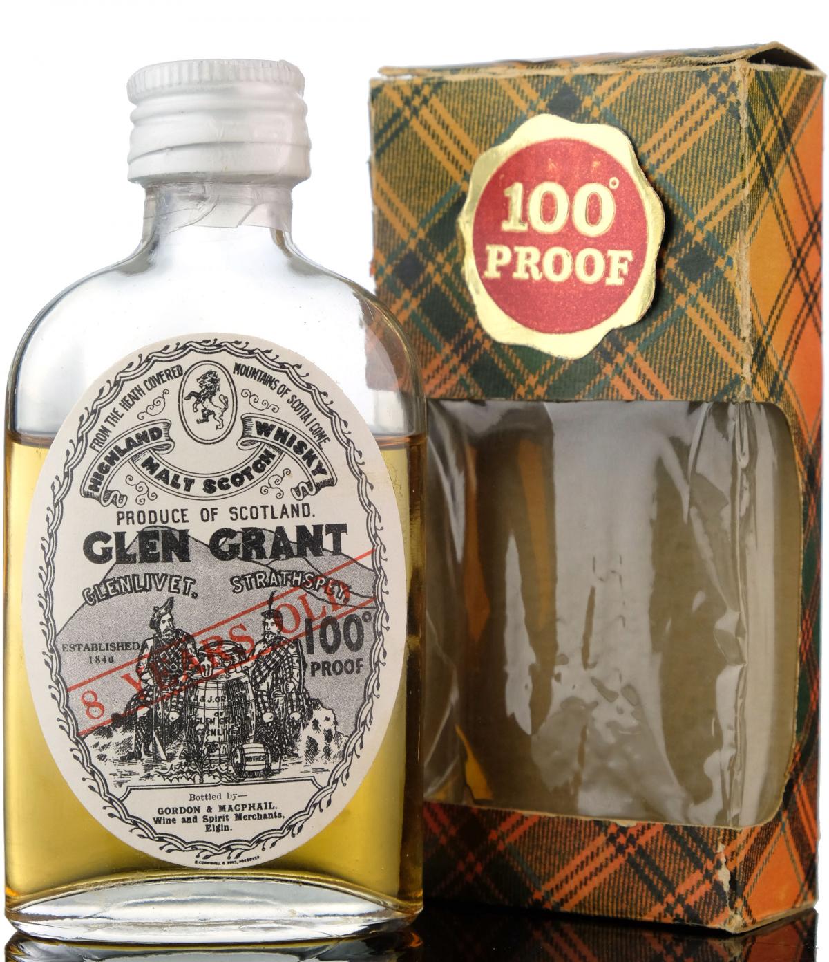 Glen Grant 8 Year Old - 100 Proof - Gordon & MacPhail Miniature