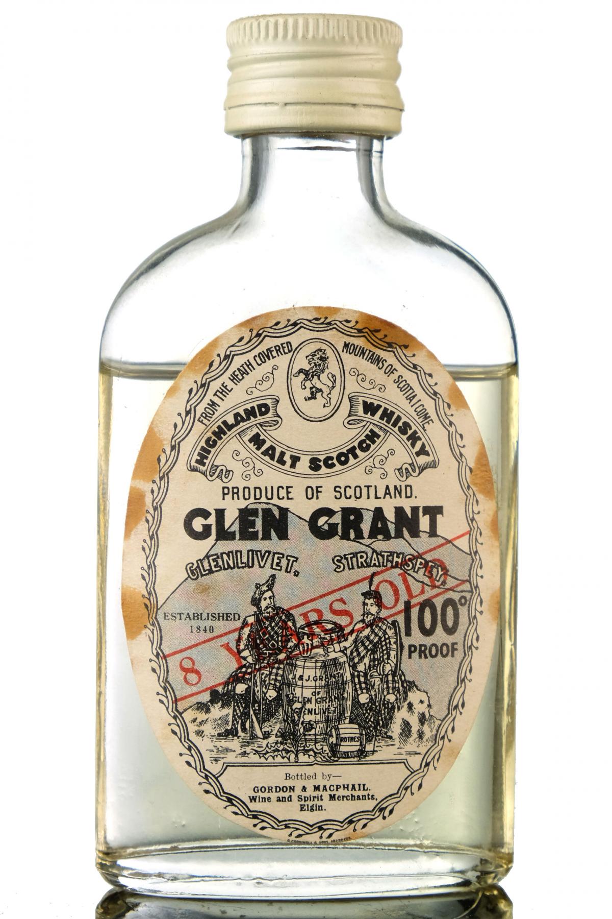 Glen Grant 8 Year Old - 100 Proof - Gordon & MacPhail Miniature