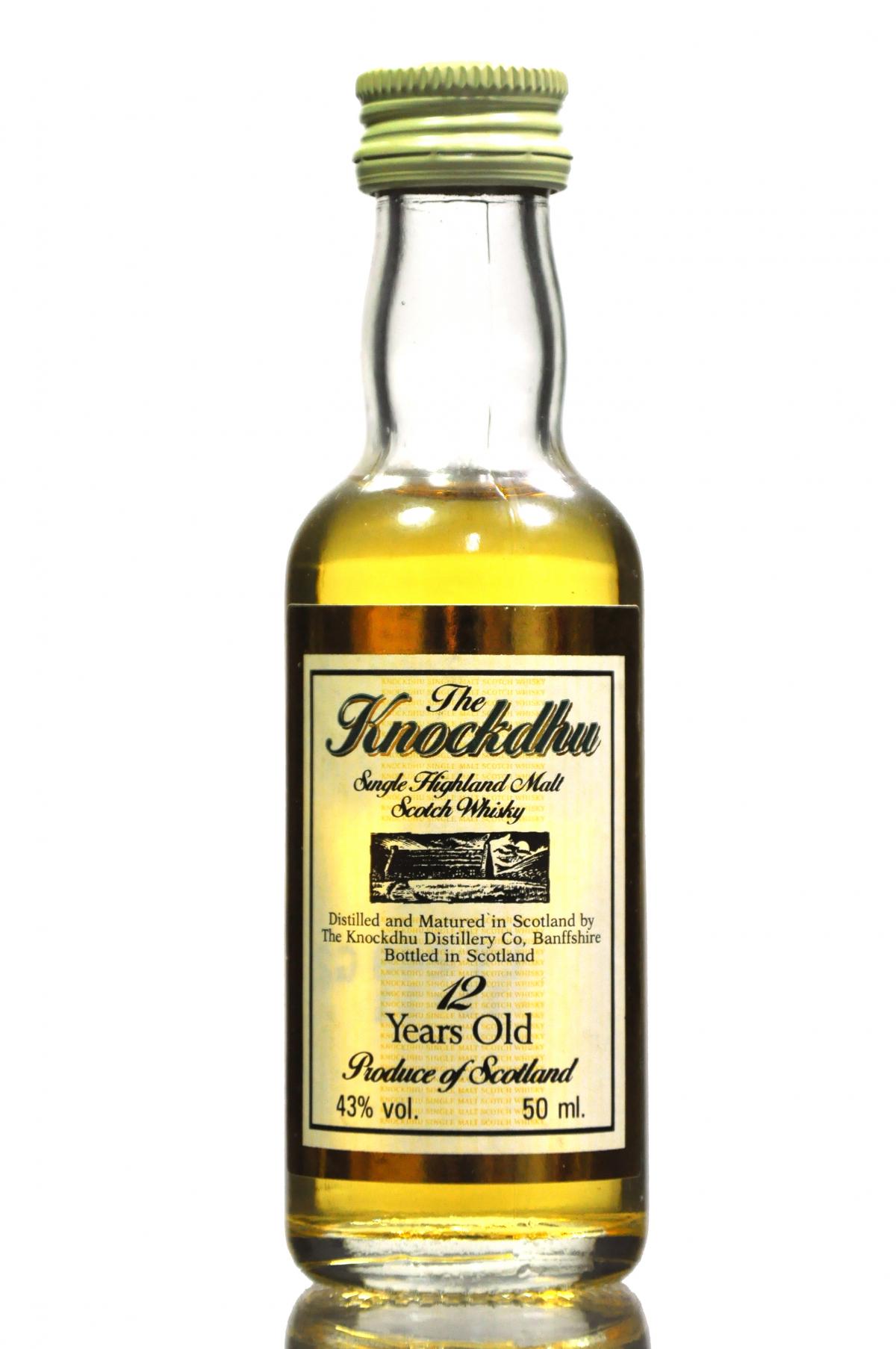 Knockdhu 12 Year Old Miniature