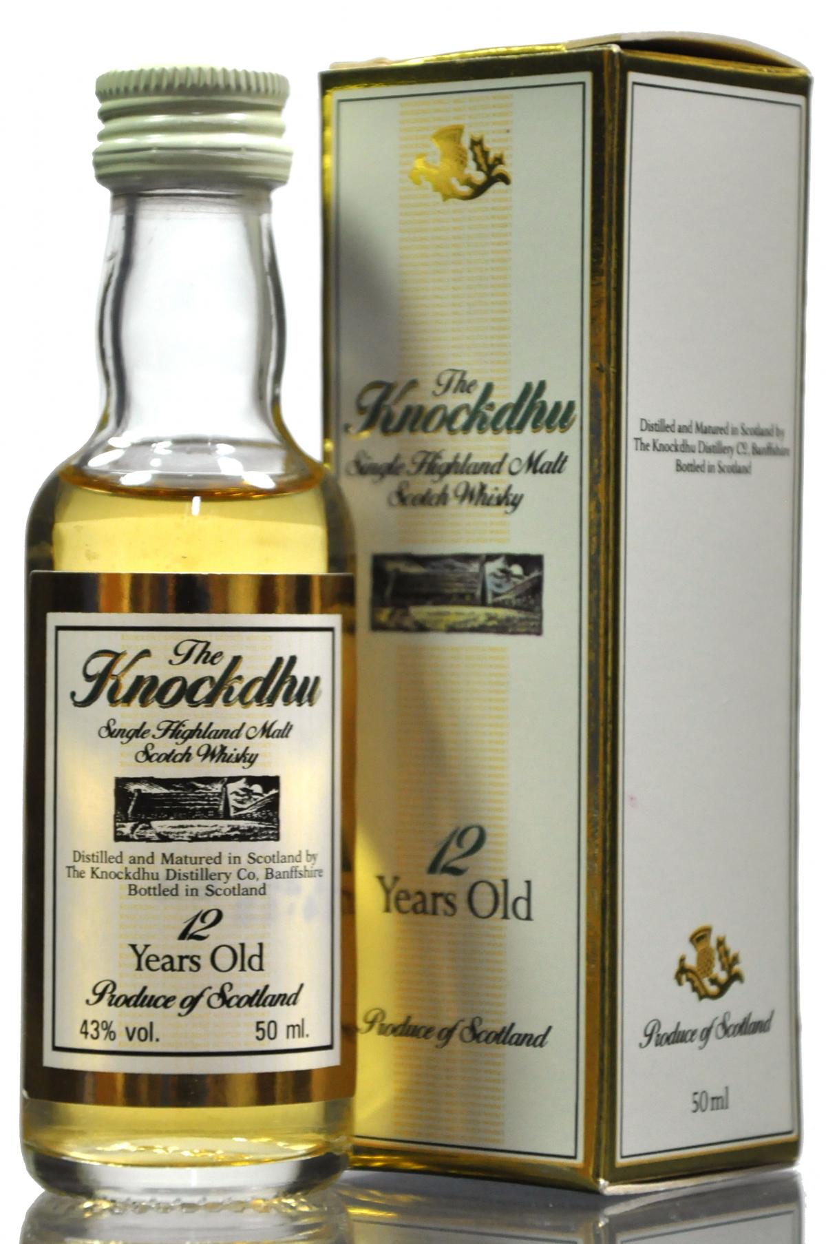Knockdhu 12 Year Old Miniature