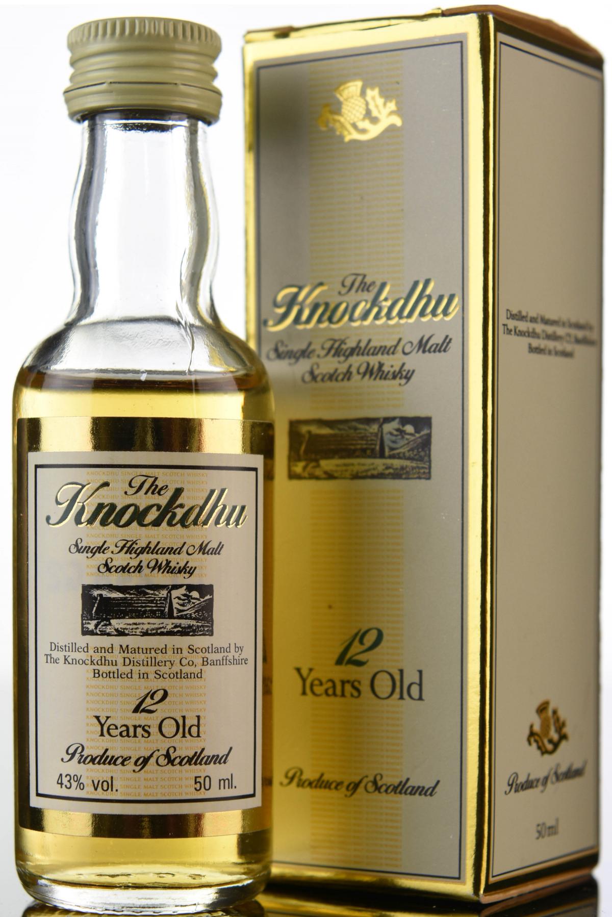 Knockdhu 12 Year Old Miniature