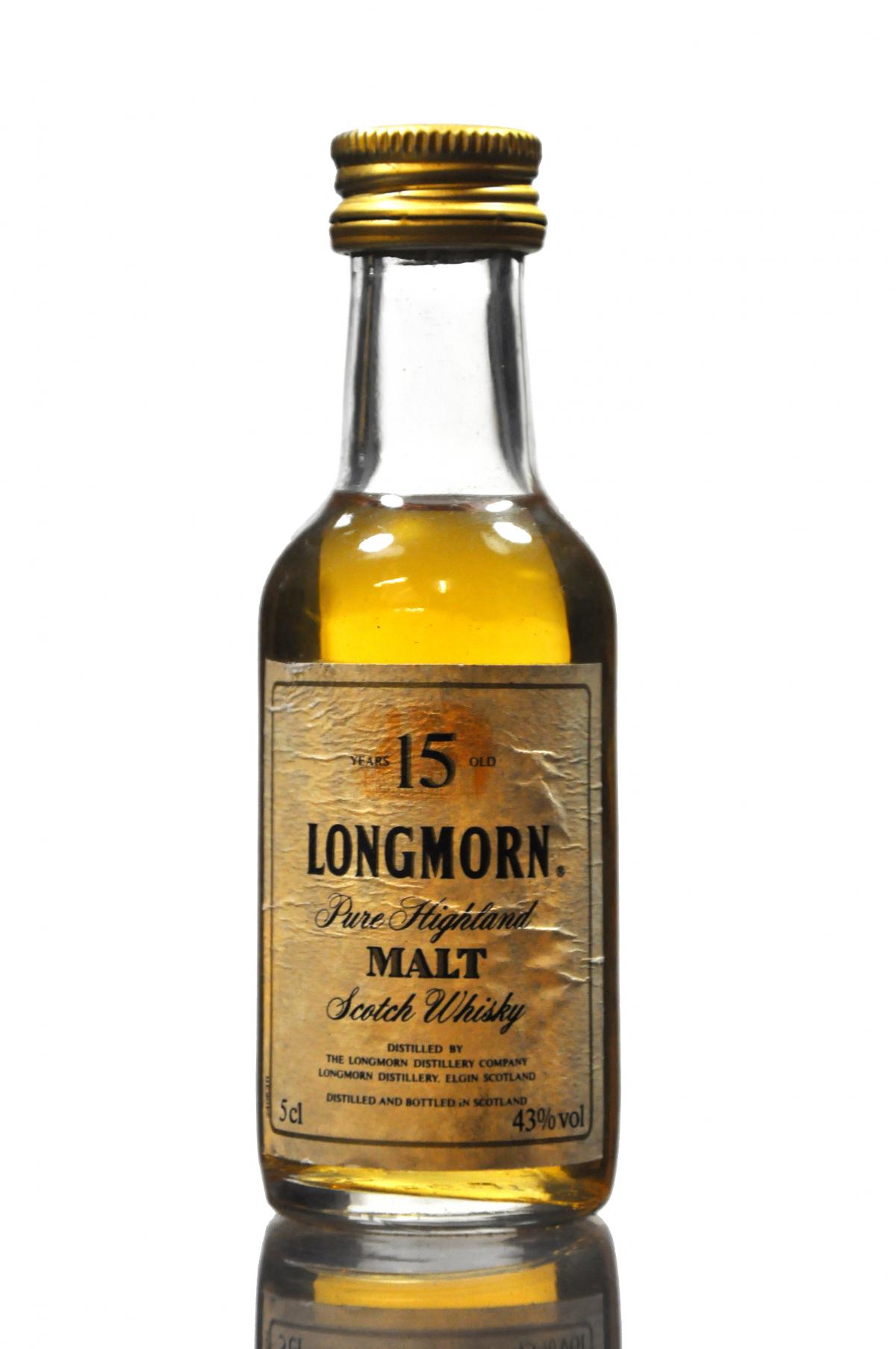 Longmorn 15 Year Old Miniature