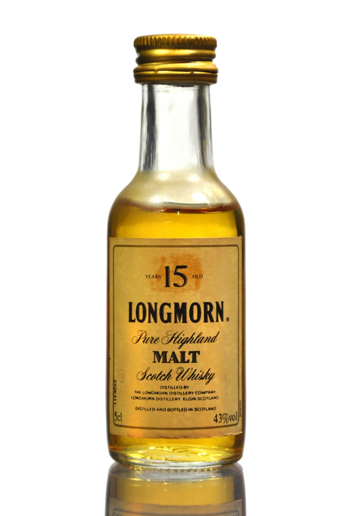 Longmorn 15 Year Old Miniature