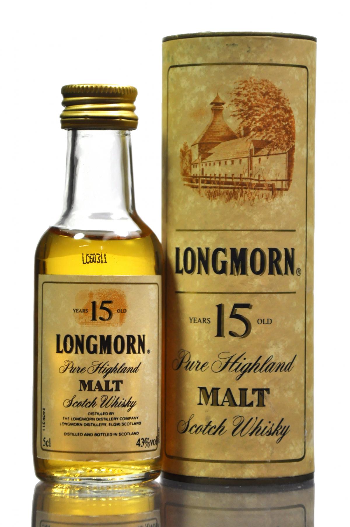 Longmorn 15 Year Old Miniature