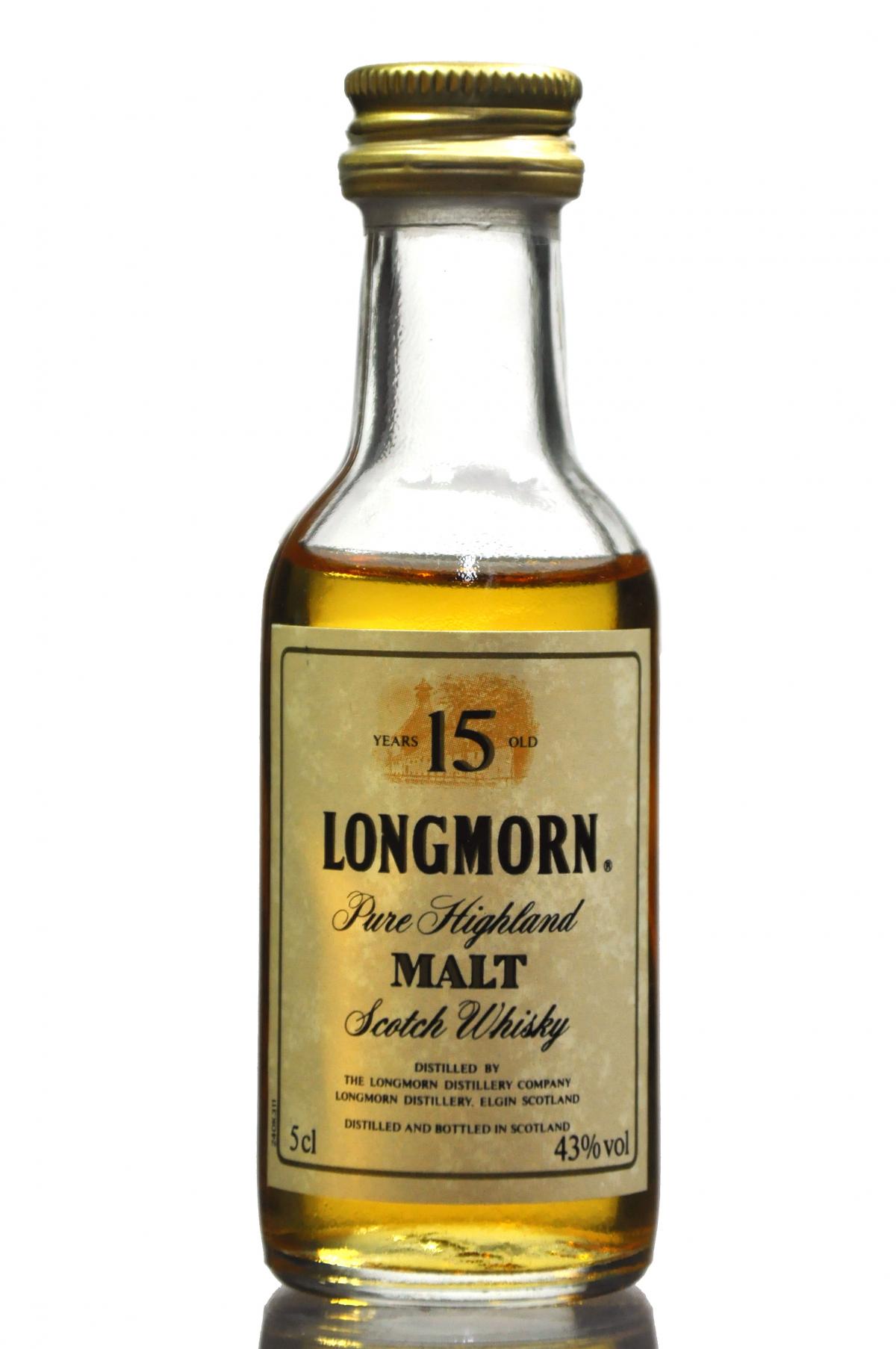 Longmorn 15 Year Old Miniature